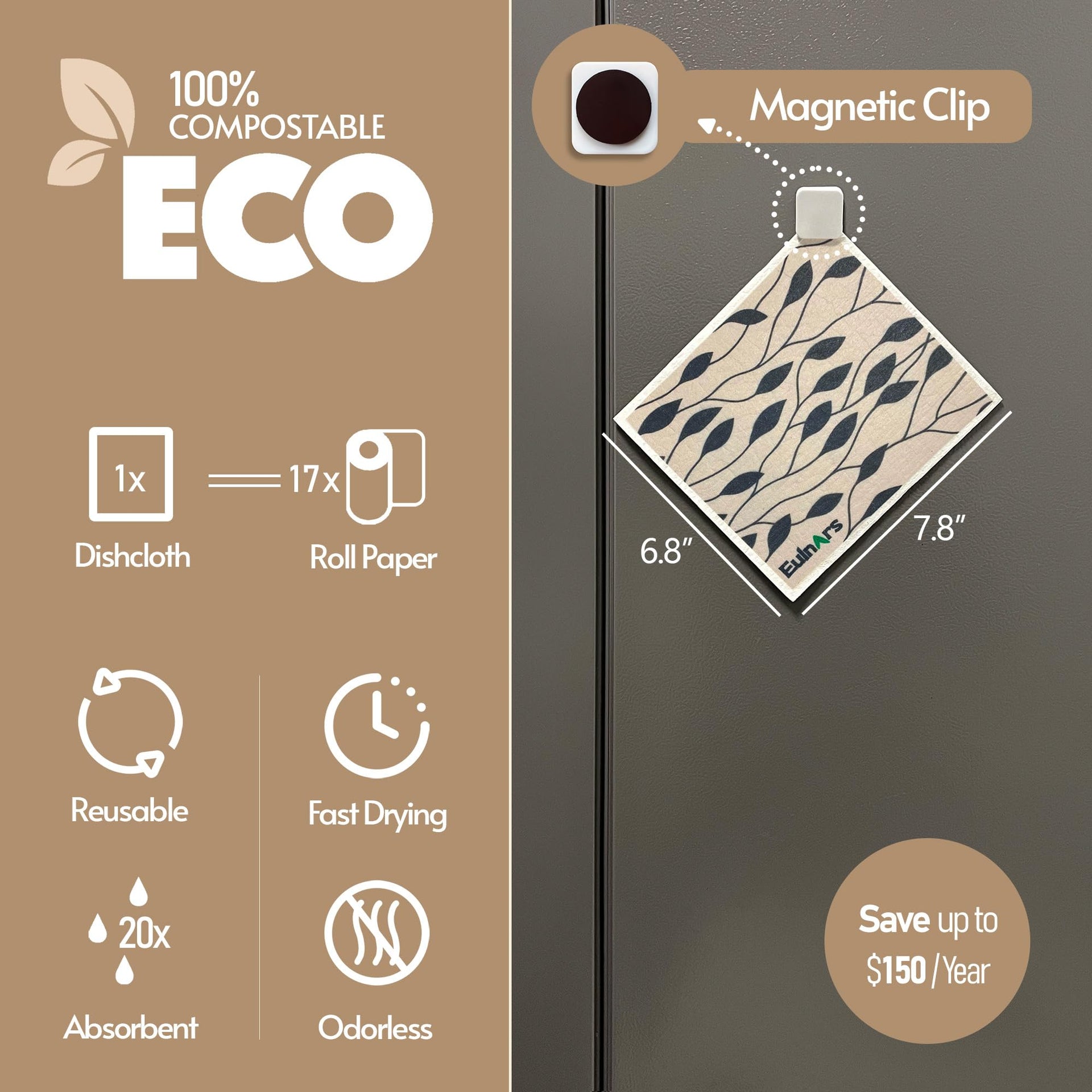 Reusable Paper Towels (8 Count)