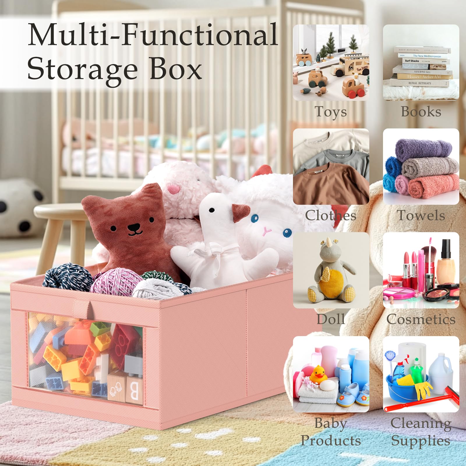 4 Pack Linen Closet Organizers and Storage (4 Count)