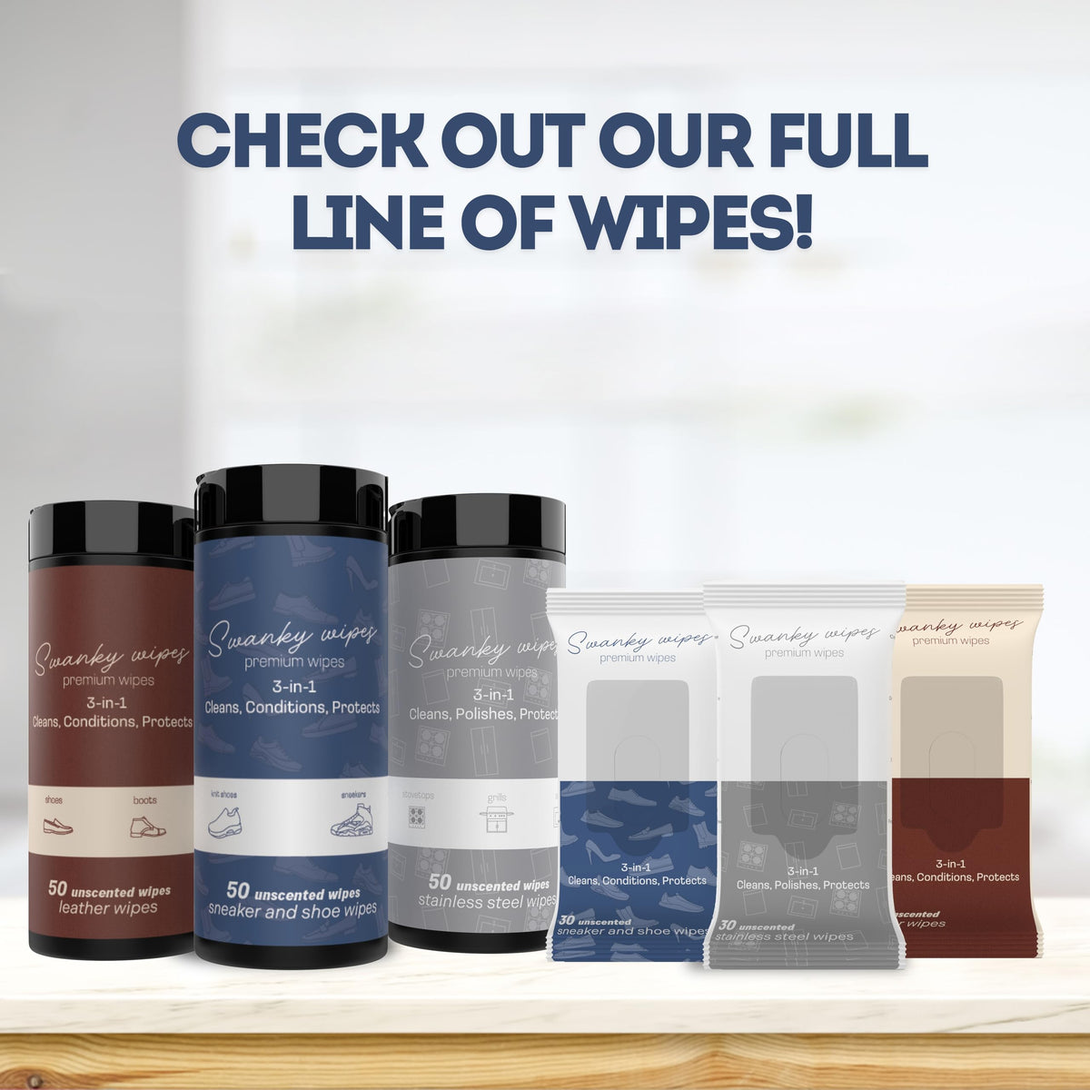 Swanky Shoe Cleaner Wipes