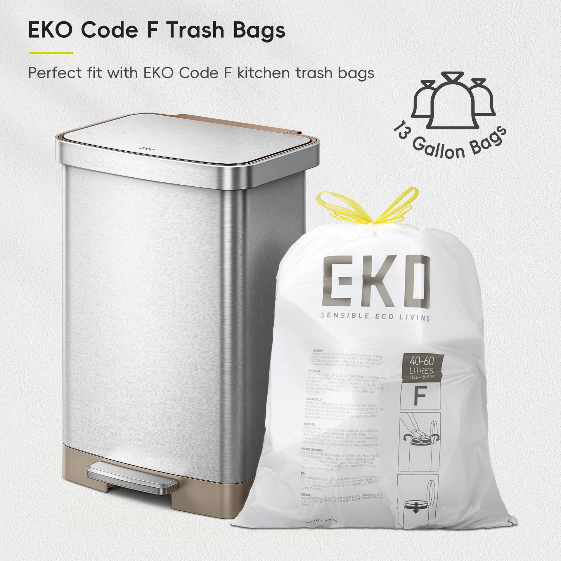 Hudson Matte Stainless 50 Liter