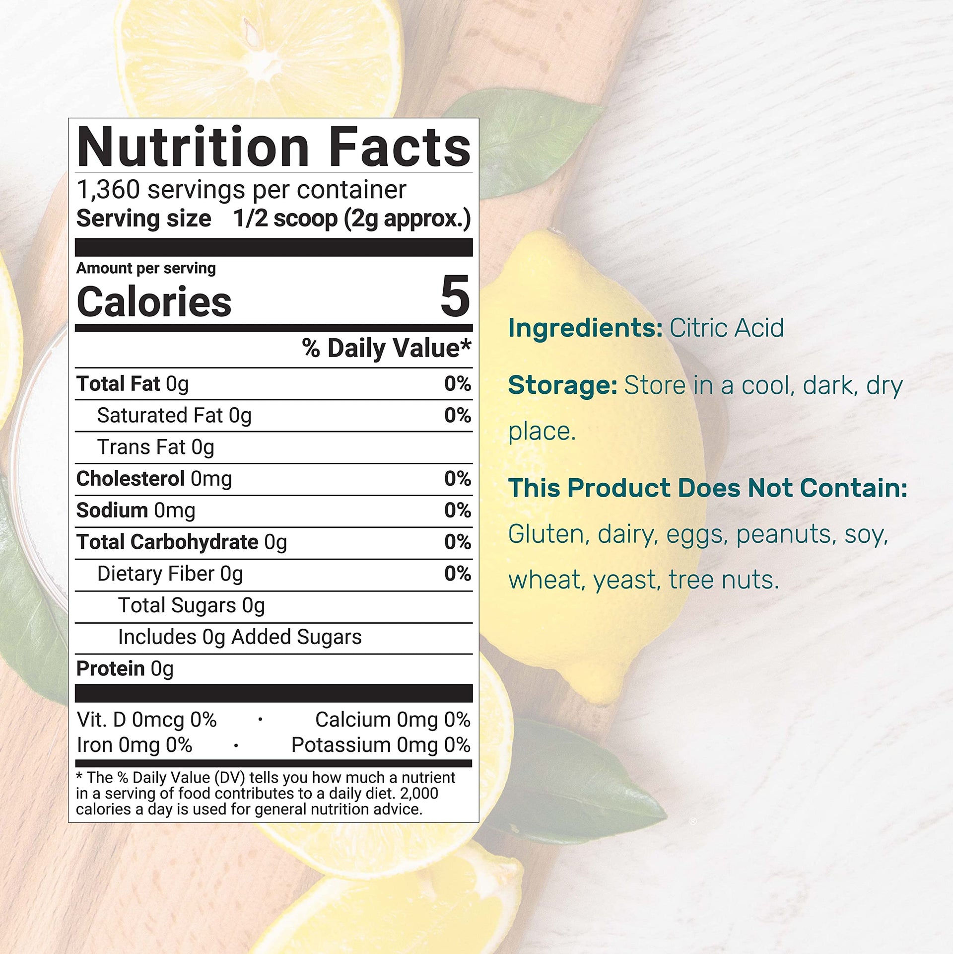 Citric Acid 6 Pounds (96 Ounce)