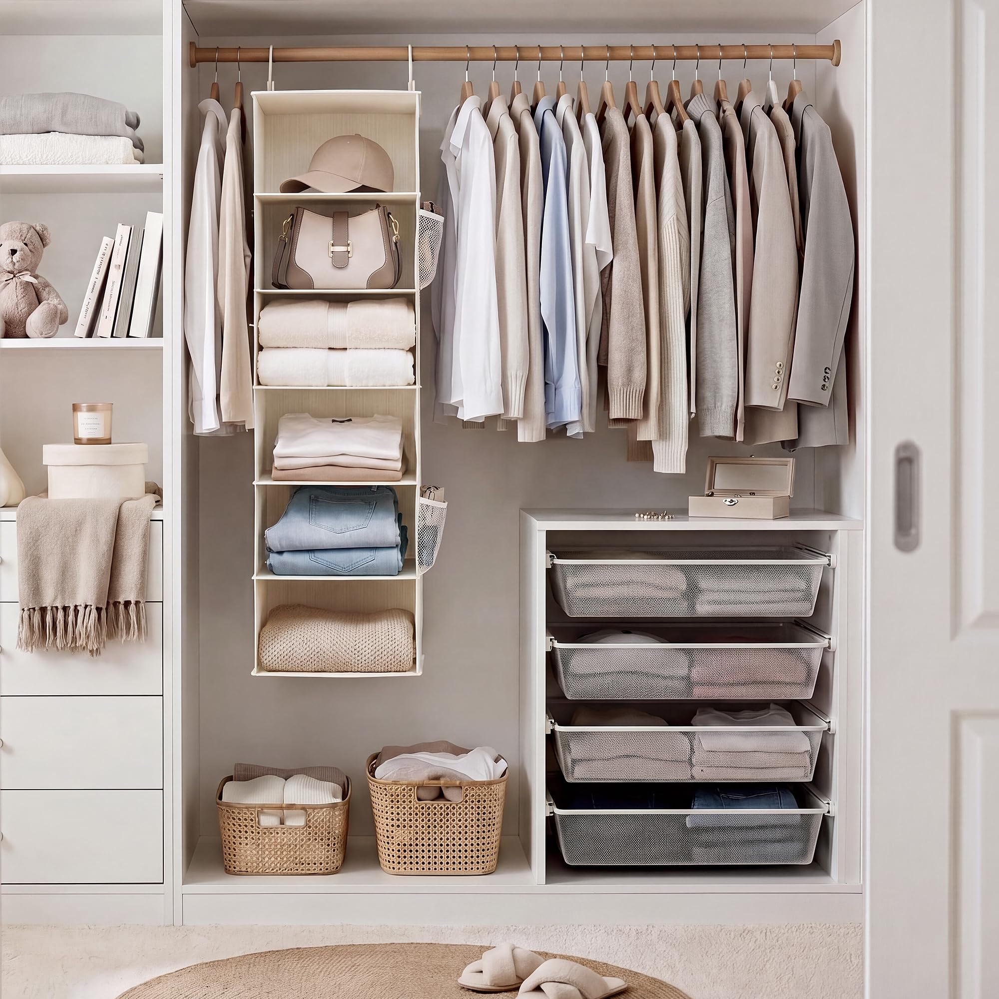 6 Shelf Hanging Closet Organizer