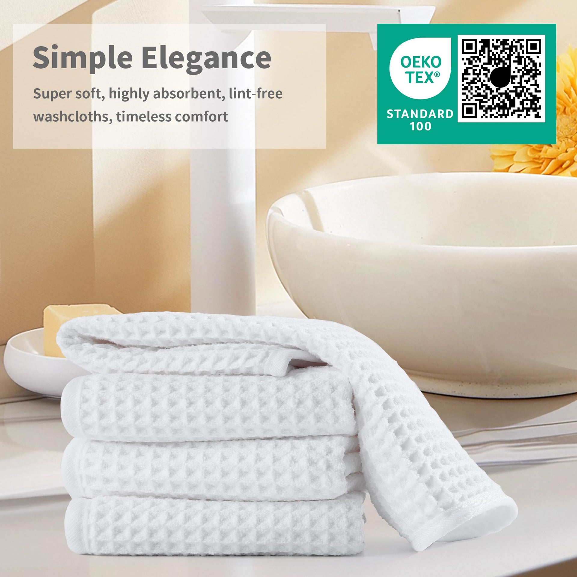 ber Waffle Face Towels (2 Count)