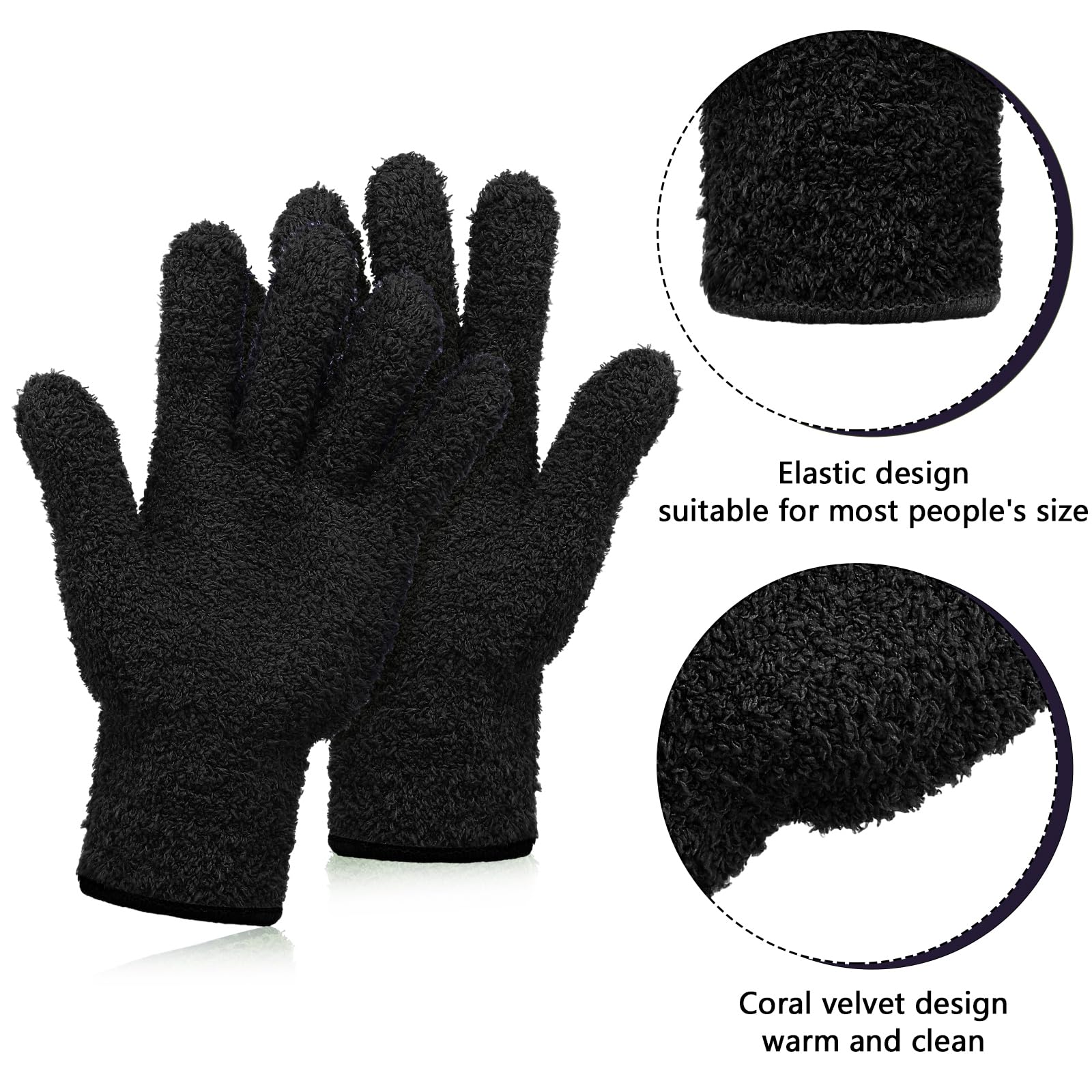 2 Pairs Microfiber Gloves for Plants (2 Count)
