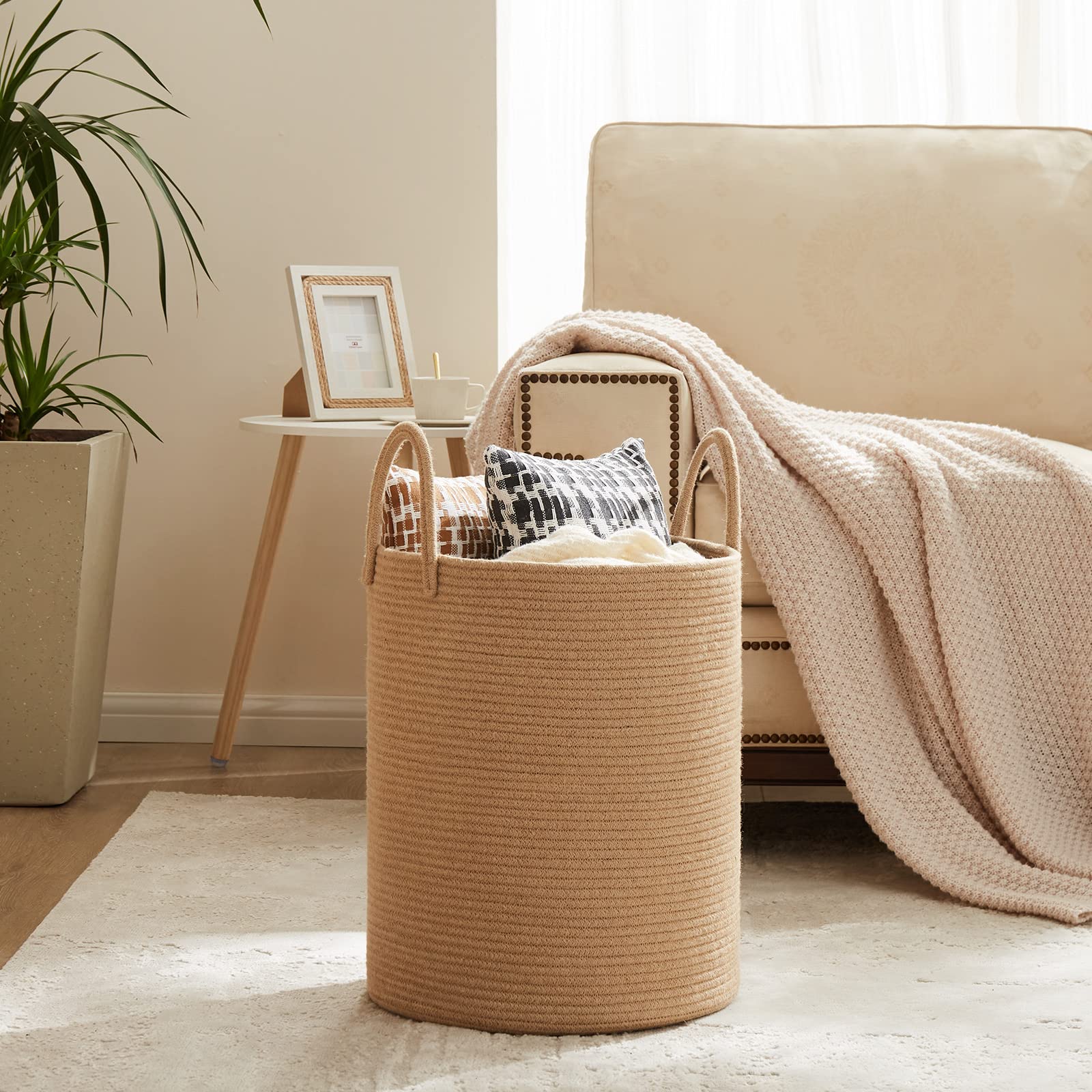 Jute Rope Laundry Hamper