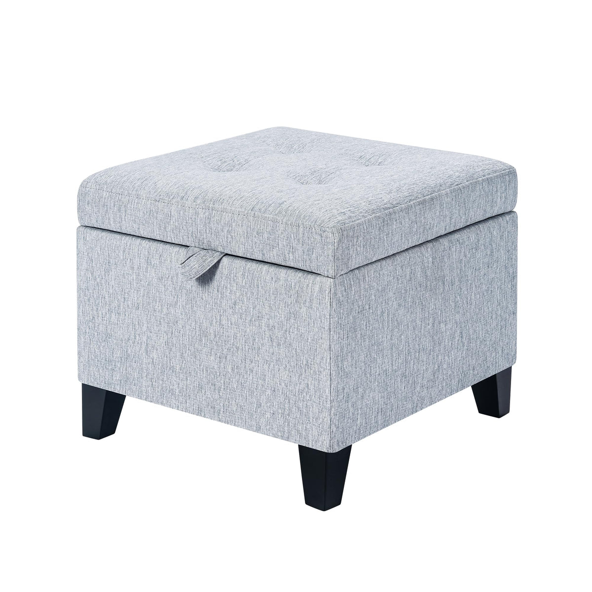 18 inch Linen Storage Ottoman for Living Room & Bedroom