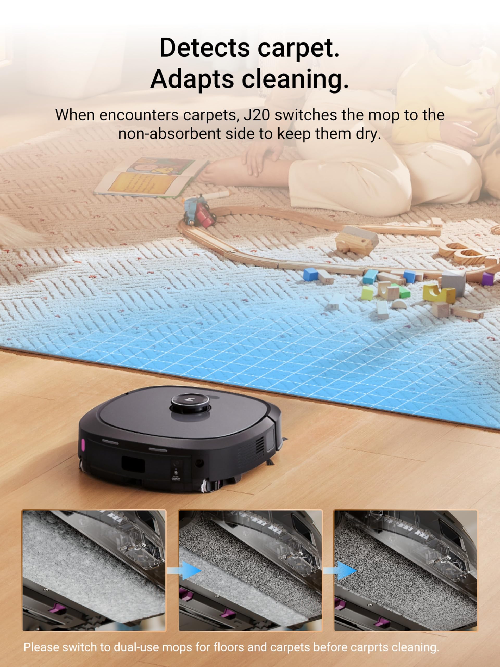 J20 Robot Vacuum Self Emptying
