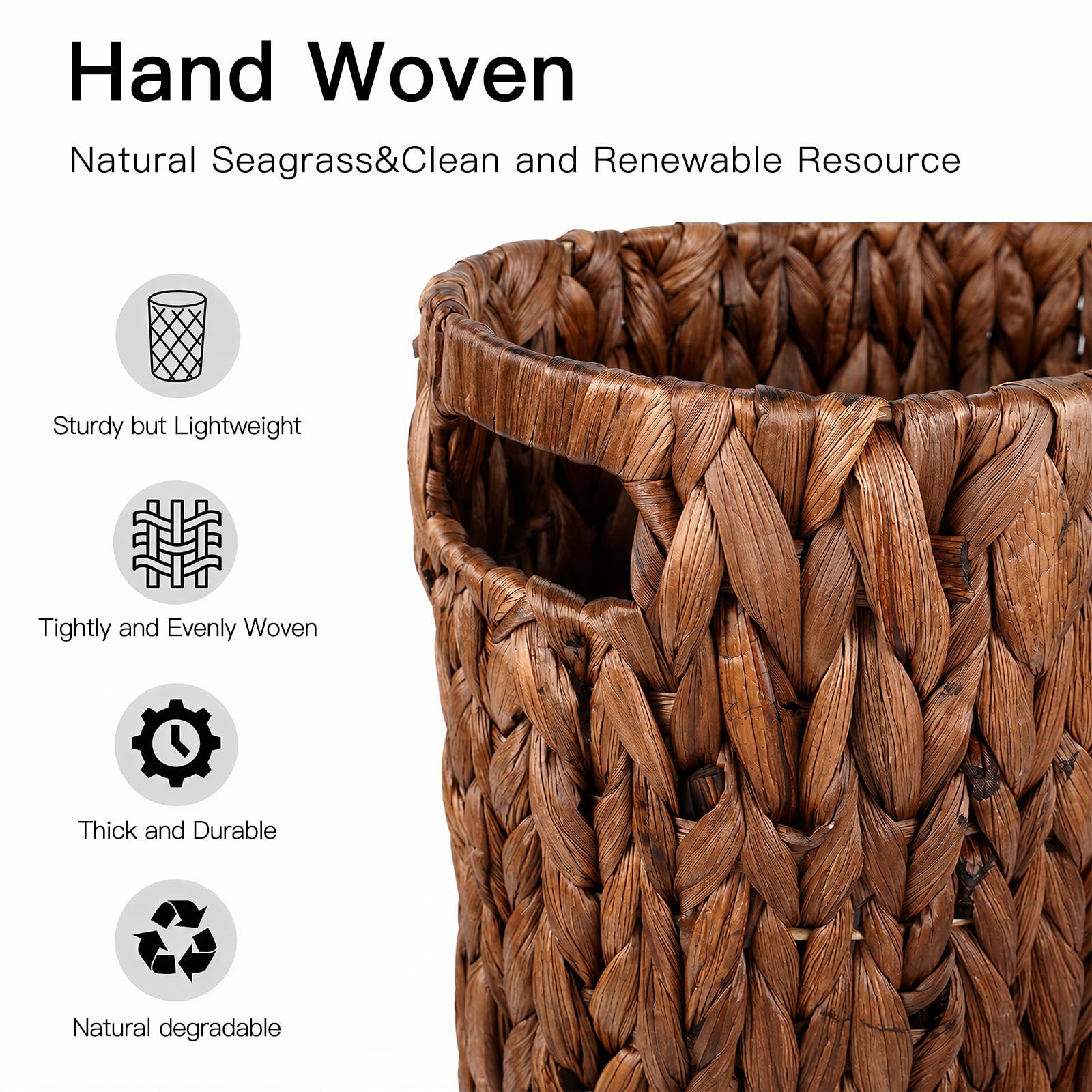 Wicker Trash Can
