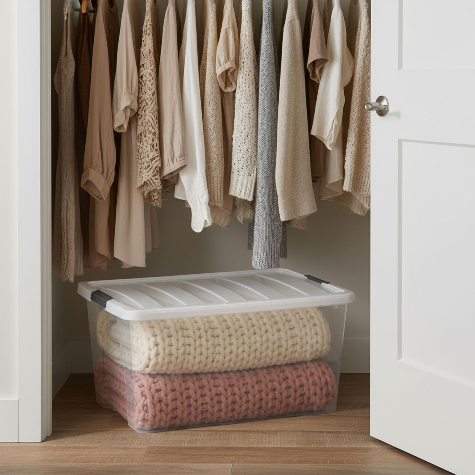 94 Qt Storage Bins with Lids (4 Count)