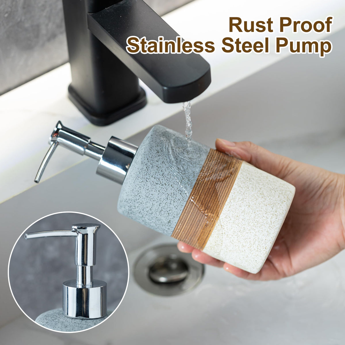 Ceramic Soap Dispenser Set of 2 (2 Count)