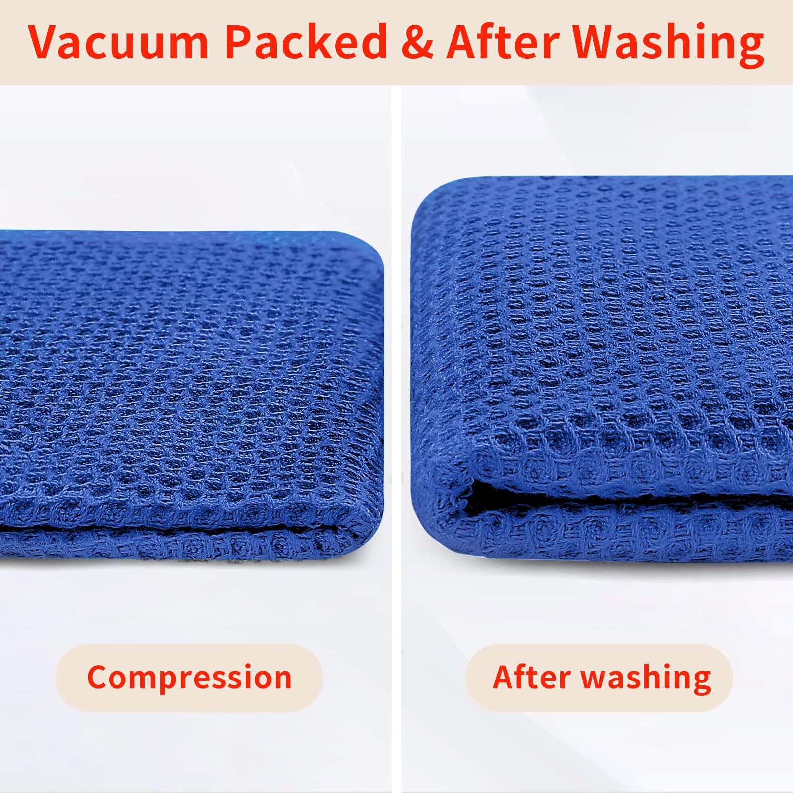 100% Cotton Waffle Weave Kitchen Dish Cloths 6 (6 Count)