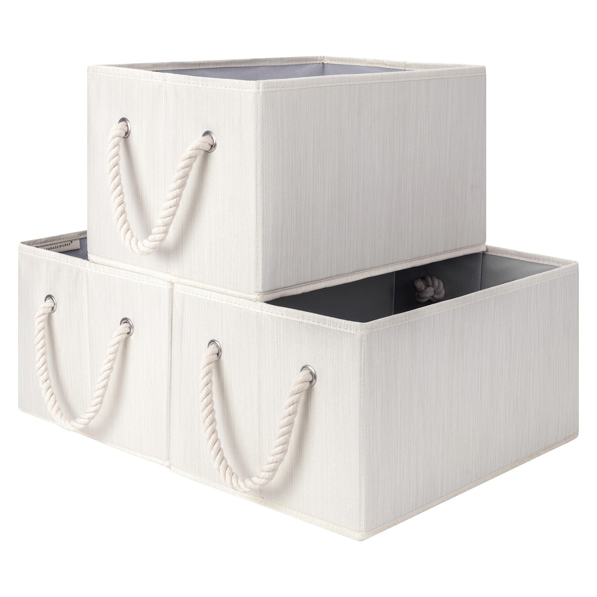 Storage Baskets for Shelves (3 Count)
