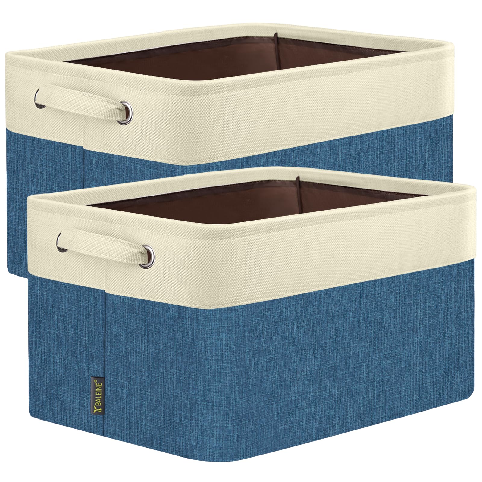 2 Pack Fabric Closet Storage Bins for Shelves (2 Count)