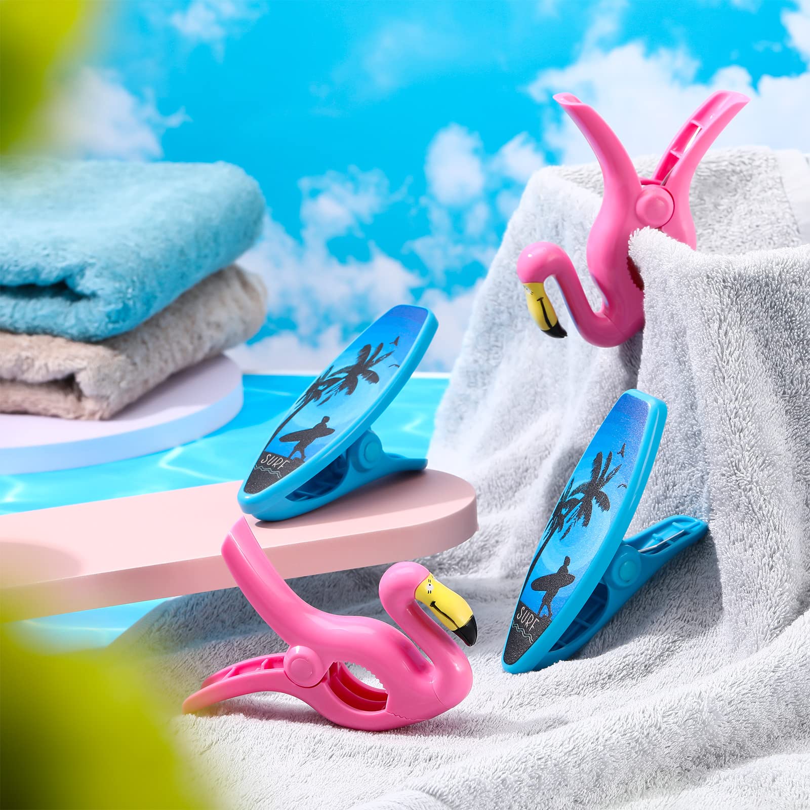 4 Pcs Beach Towel Clips (4 Count)