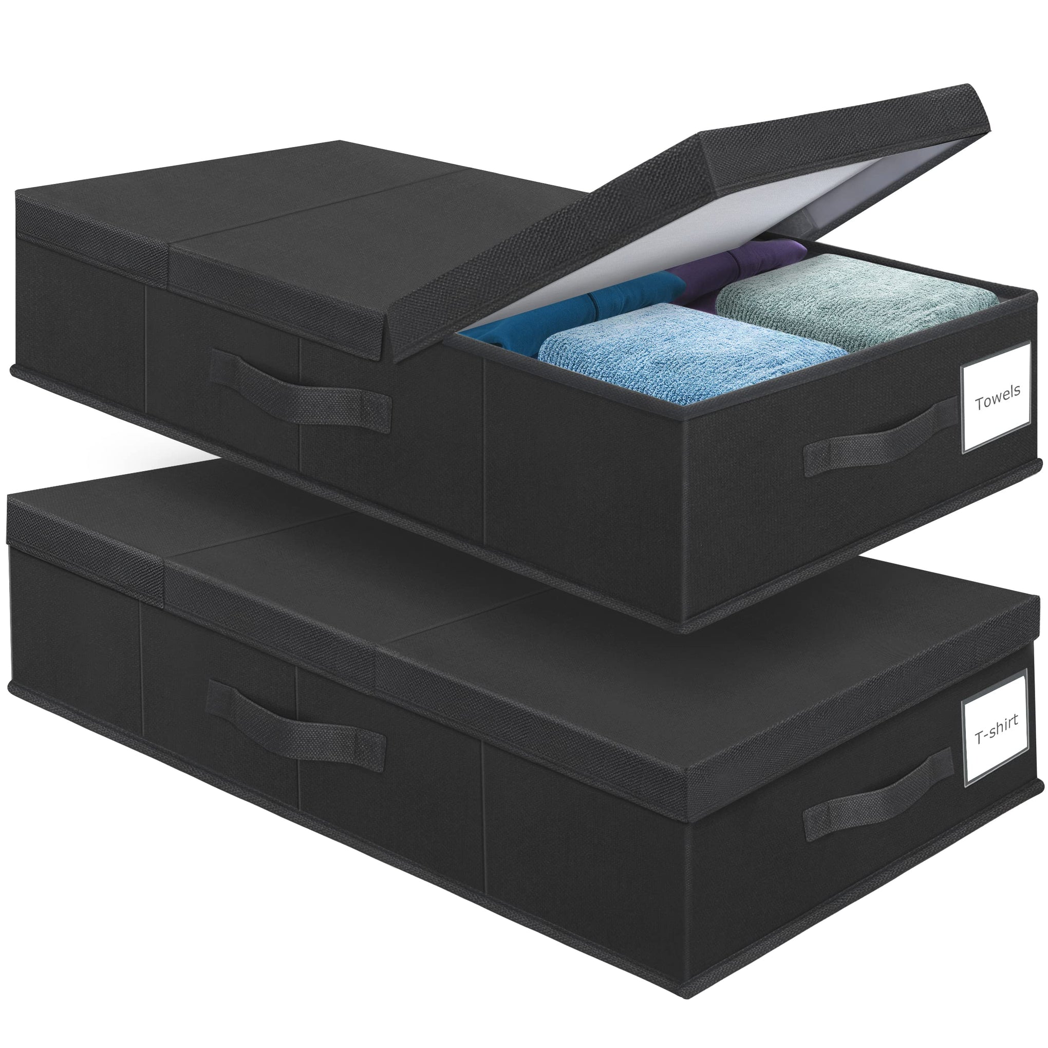 2Pack Large Underbed Storage Containers Bin with Lids