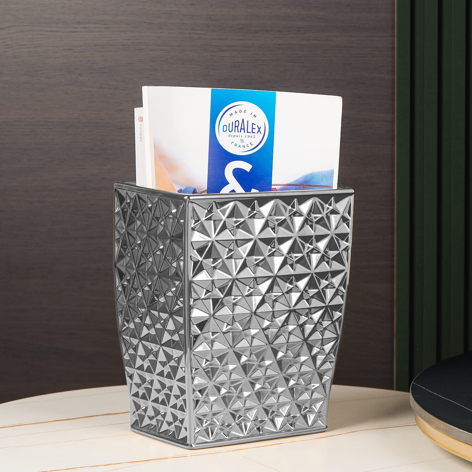 Ceramic Rectangular Small Trash Can