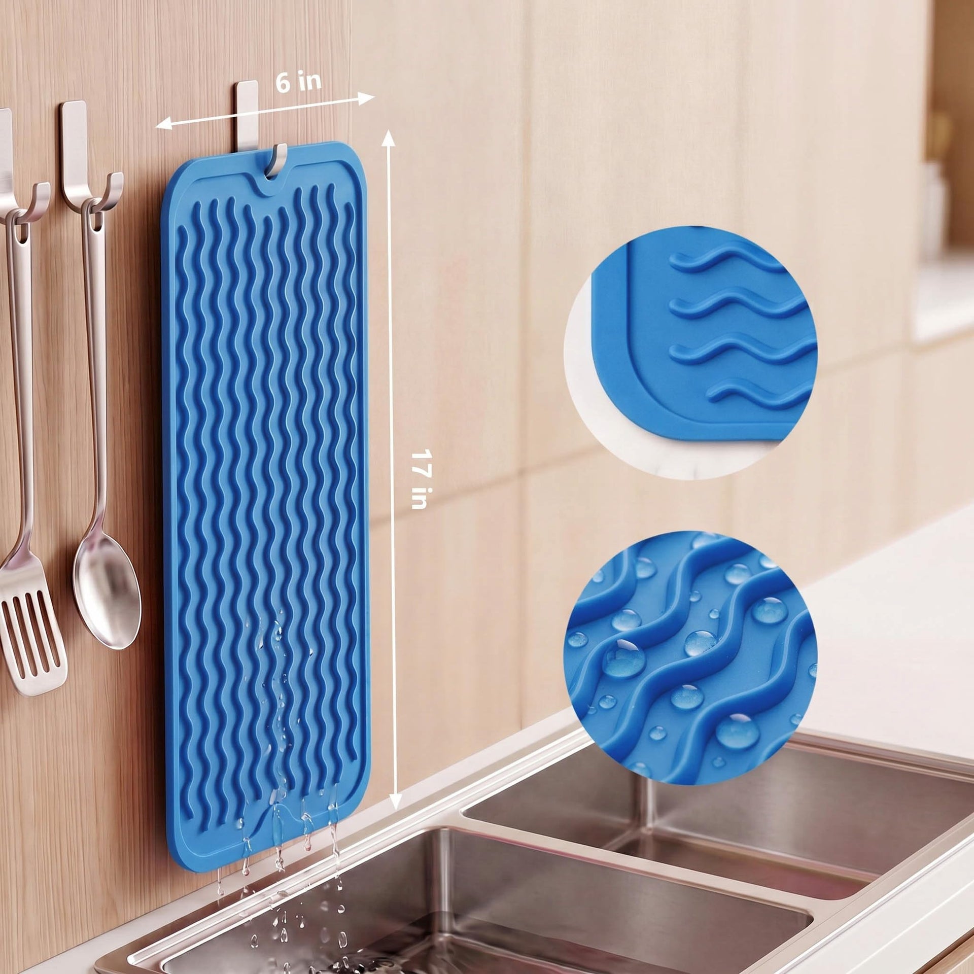 Silicone Dish Drying Mat for Multiple Usage