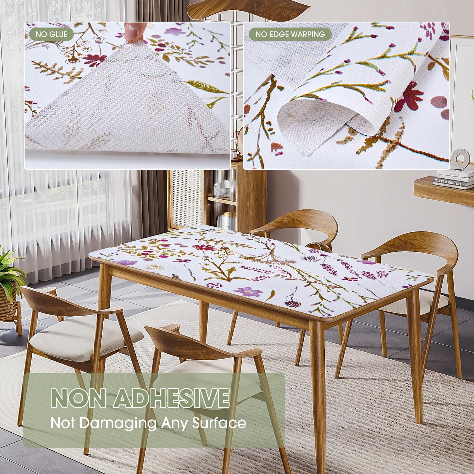 Floral Kitchen Cabinet Shelf Liner (240 Sq Ft)