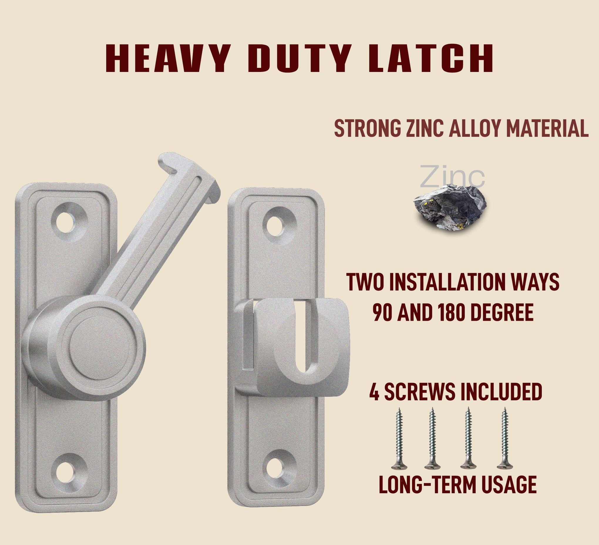 Barn Door Privacy Latch
