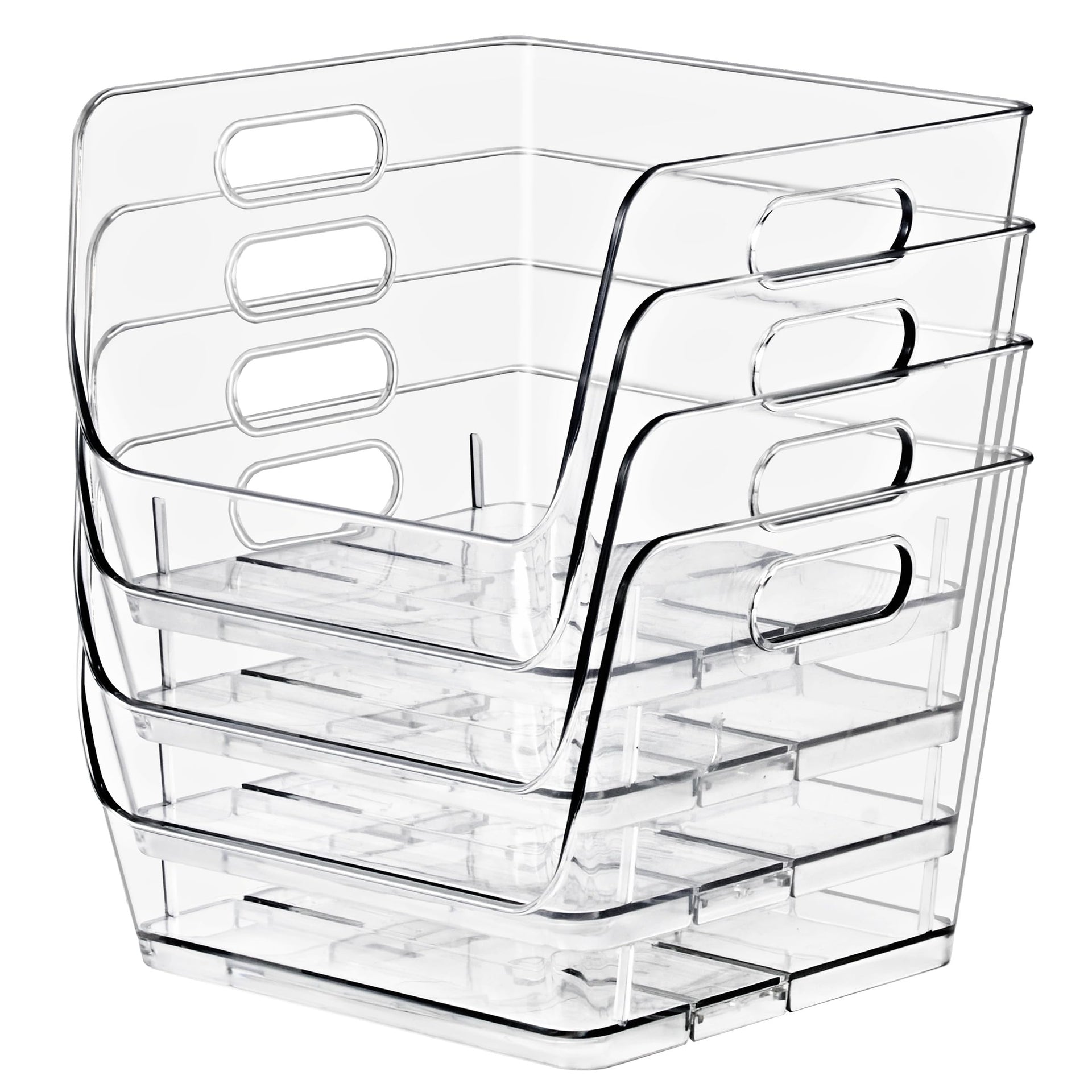 Stackable Storage Bins Open Front