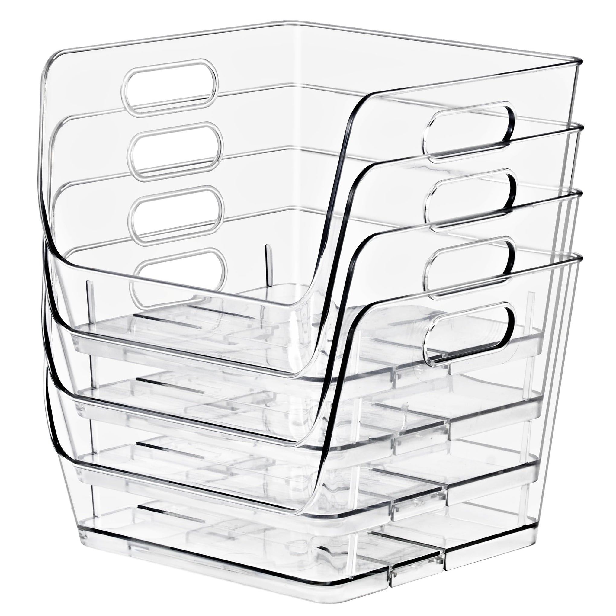 Stackable Storage Bins Open Front