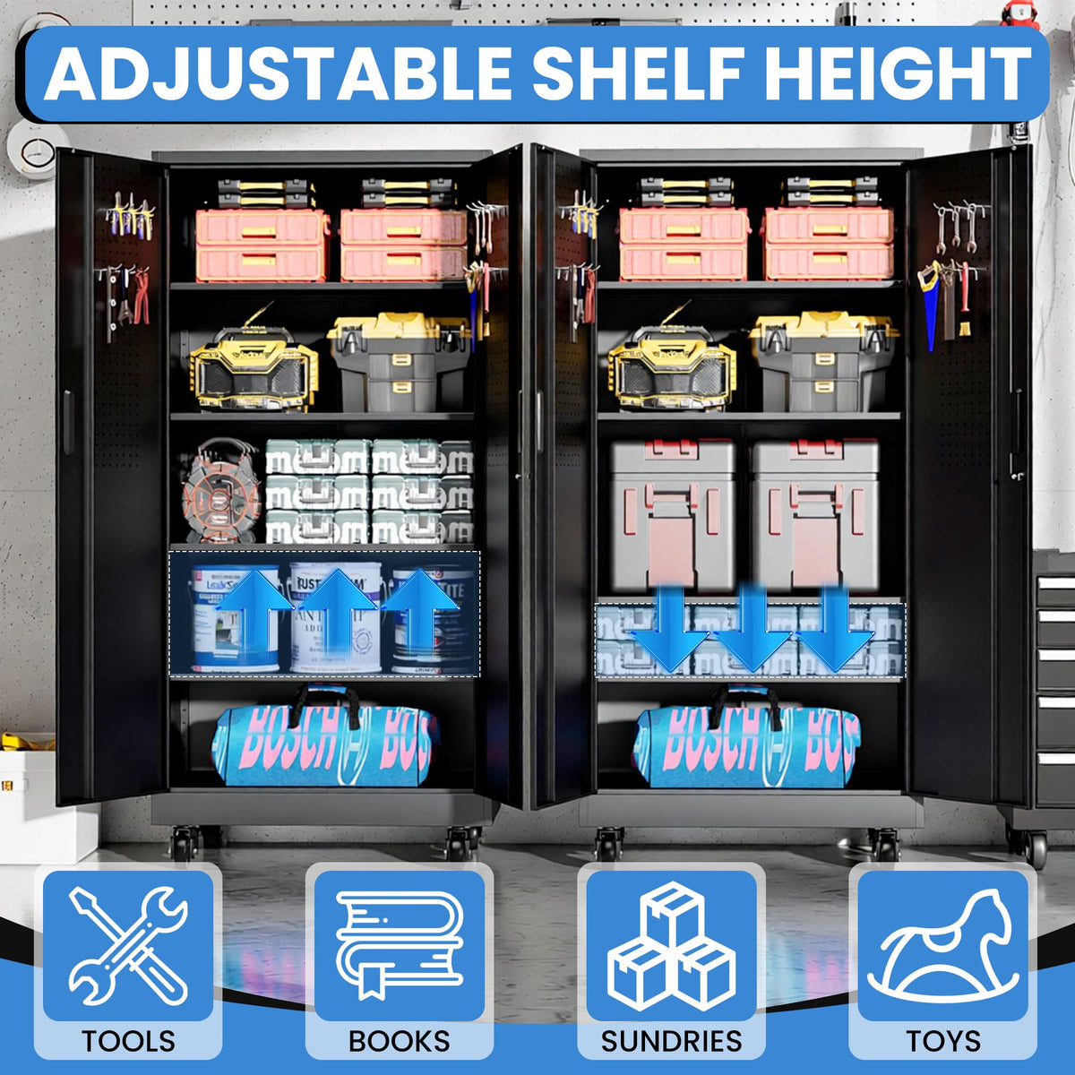Metal Storage Cabinet for Garage