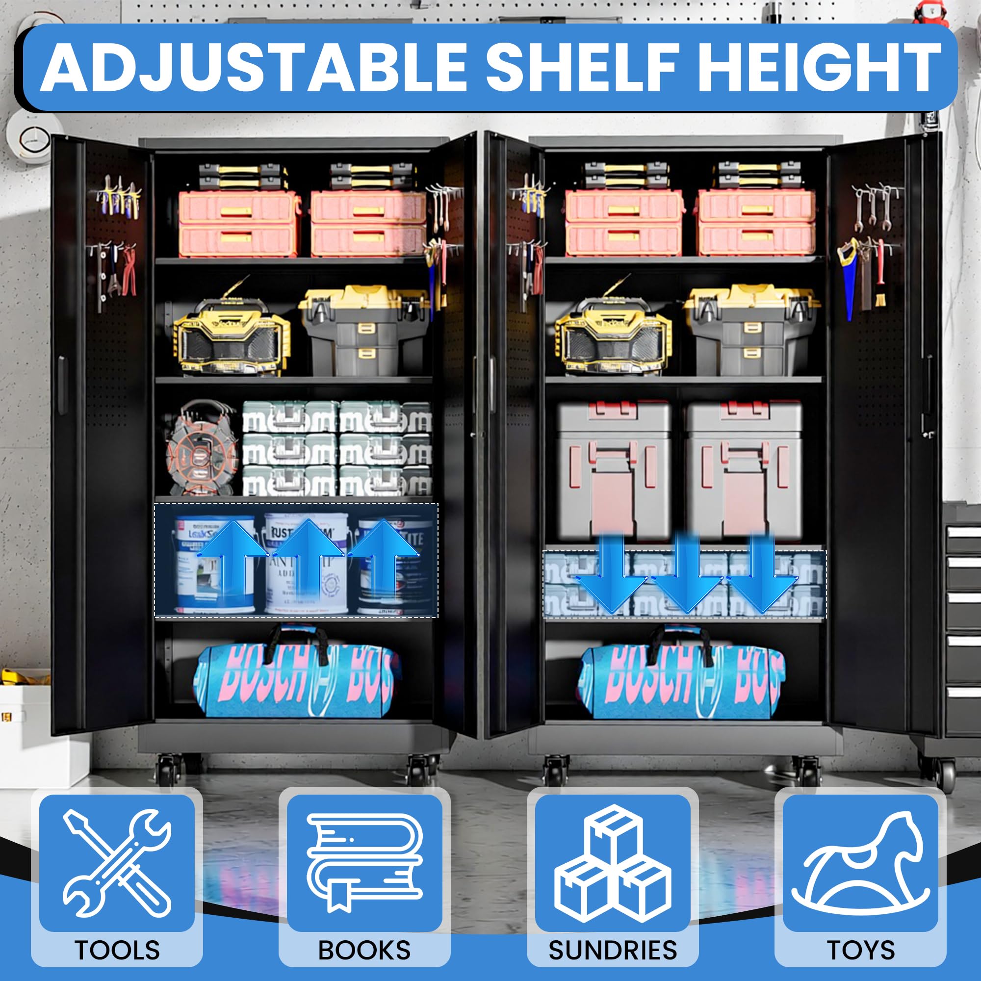 Metal Storage Cabinet for Garage