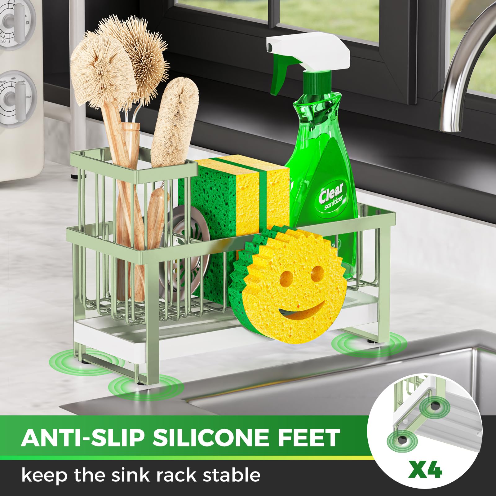 Sponge Holder for Kitchen Sink