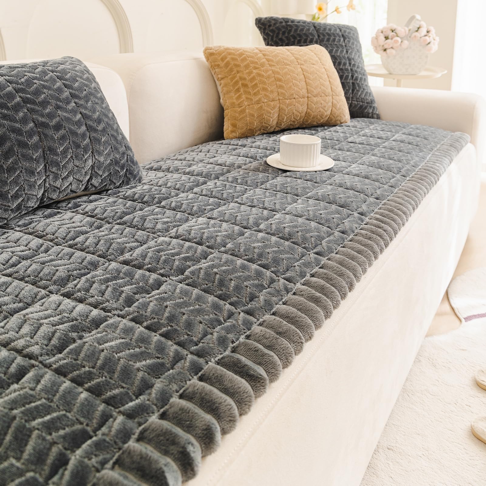 Pet Couch Cover Dogs Washable Sofa Protector Covers Non Slip Fuzzy Dog Mat
