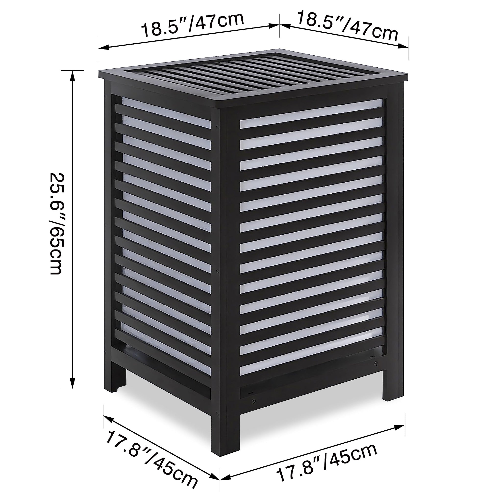 Double Laundry Hamper with Lid