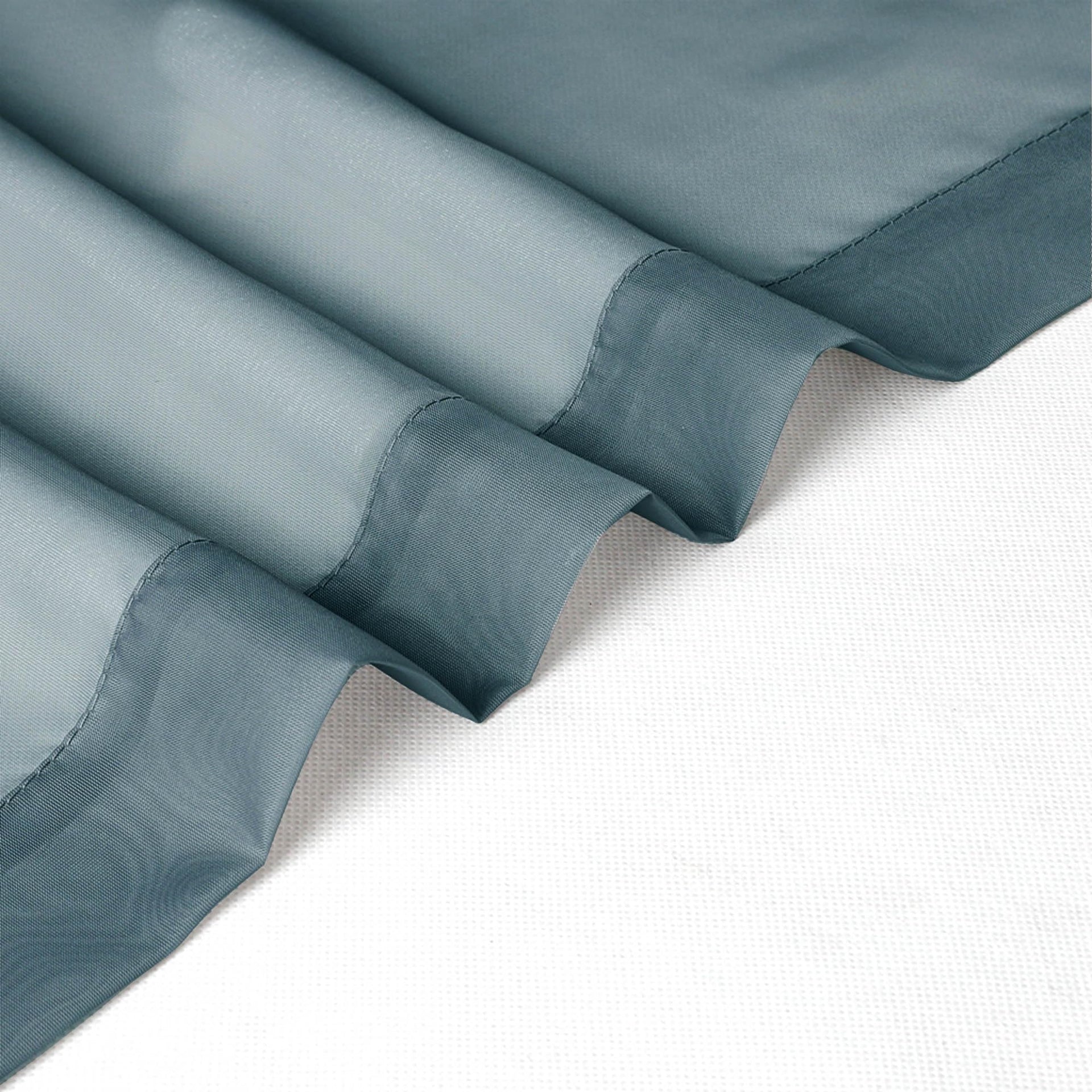 Stone Blue Sheer Curtains 30 inch Length 2 Panels (2 Count)