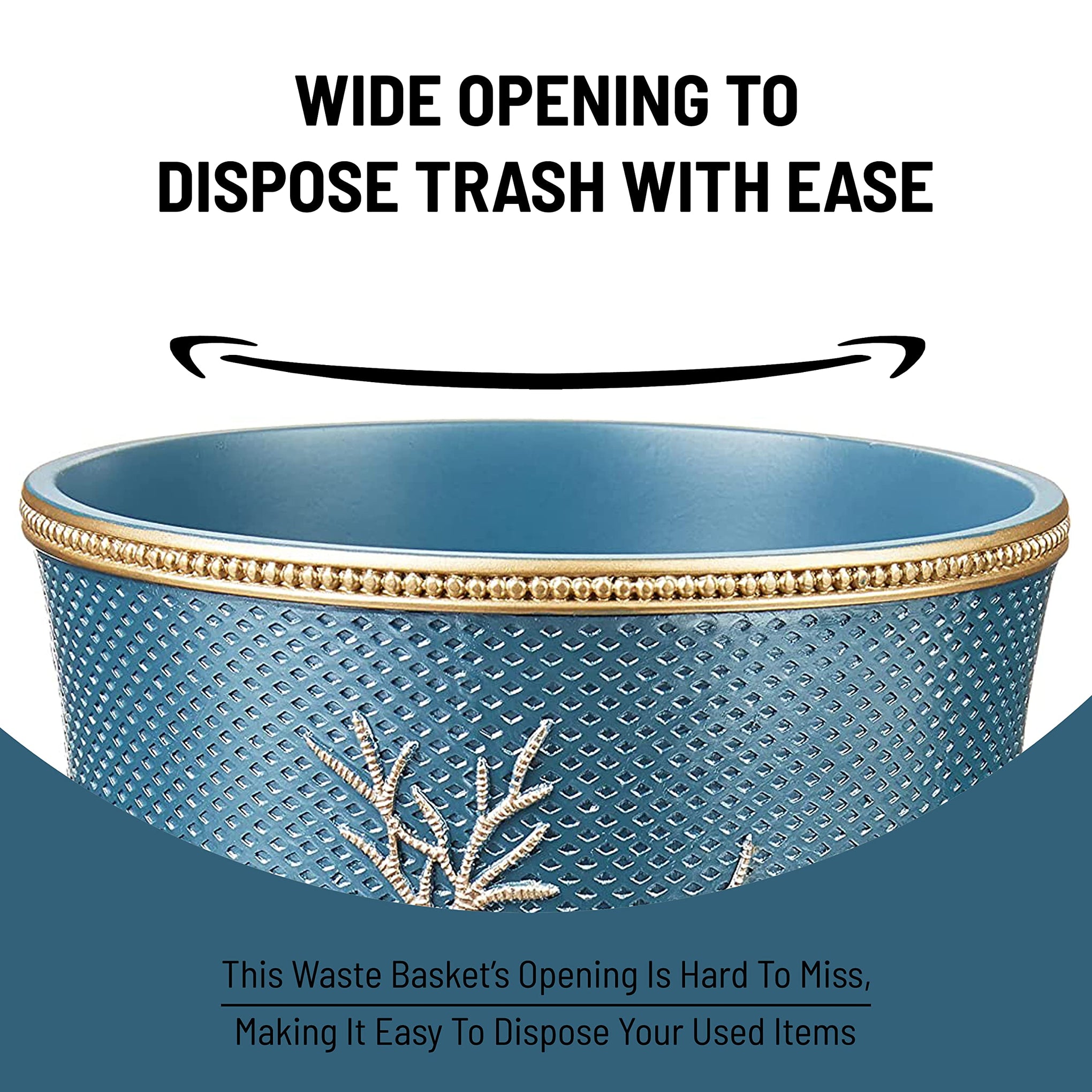 Decorative Trash Can for Bathroom
