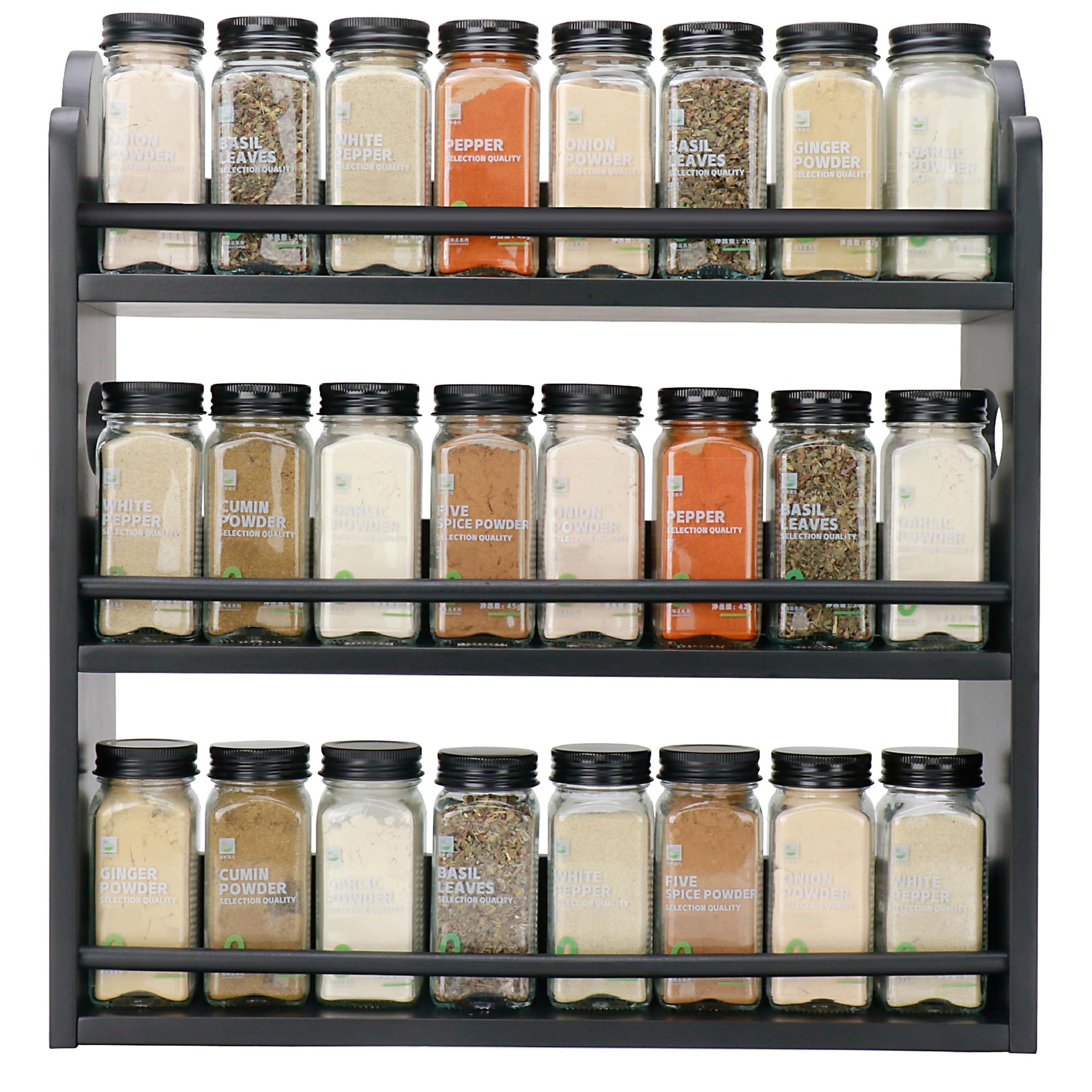 3 Tier Bamboo Spice Rack
