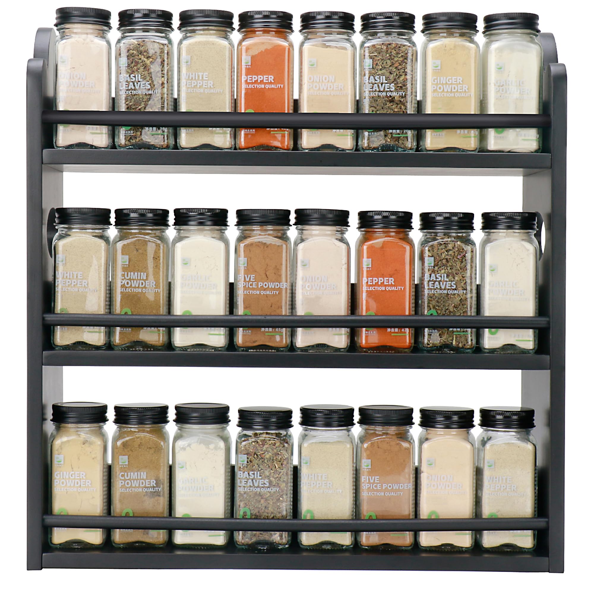 3 Tier Bamboo Spice Rack