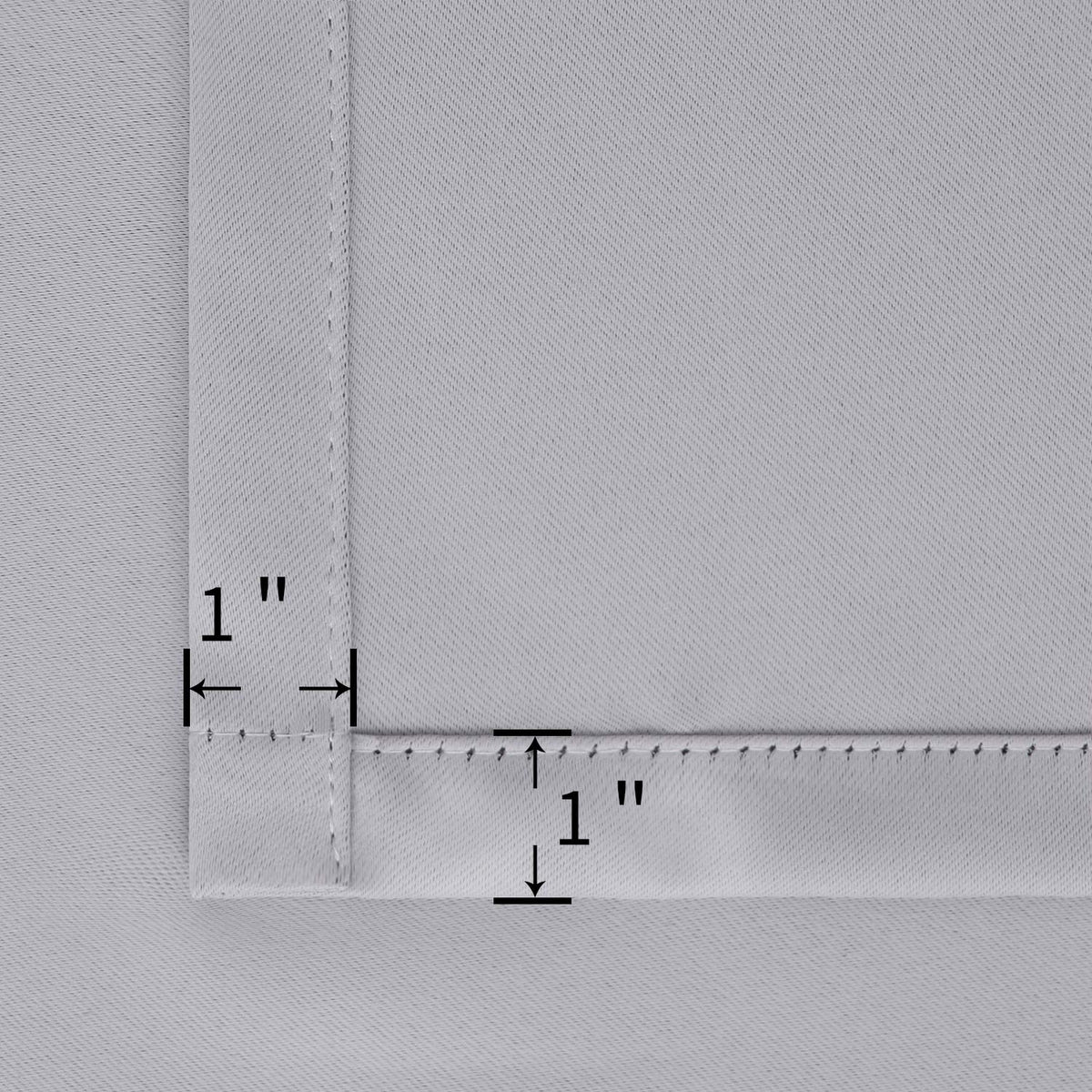 Rod Pocket Room Darkening Curtains 63 Inches Long for Bedroom (2 Count)
