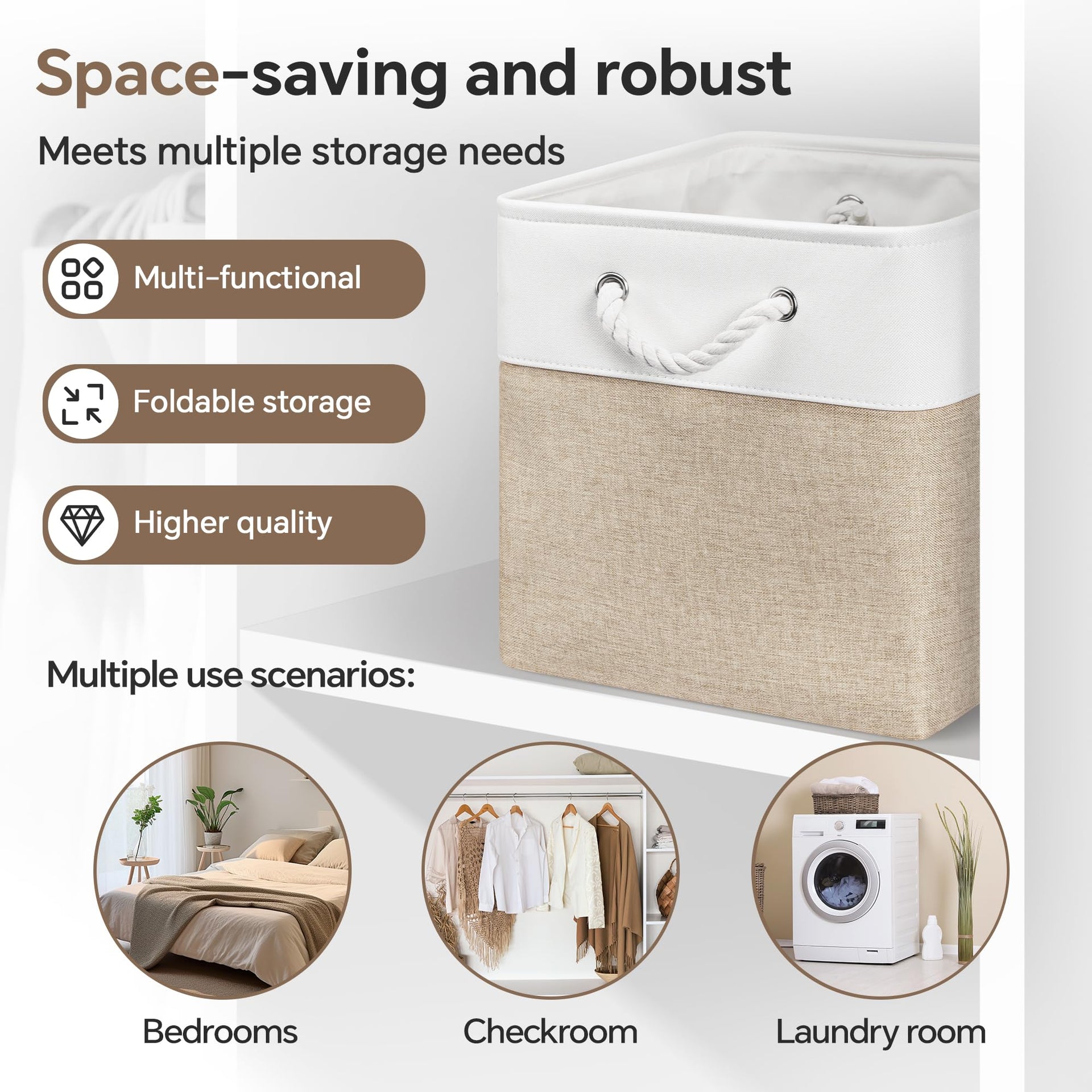 13x13x13 Inch Storage Cube Bins Foldable Organizer Baskets 6 Pack (6 Count)
