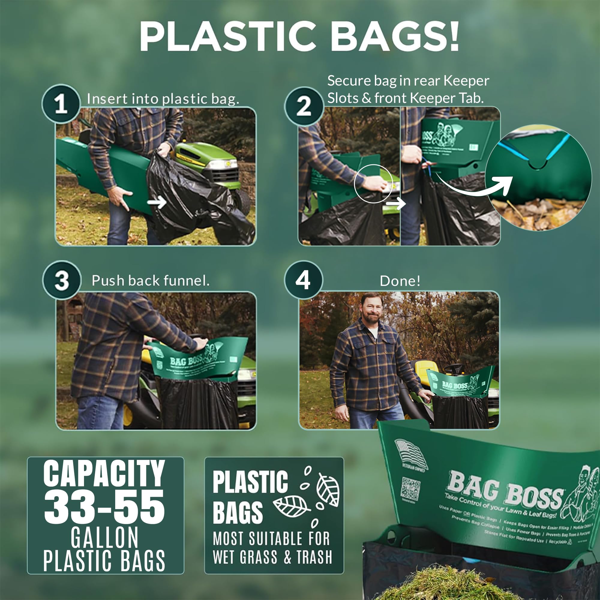 Lawn & Leaf Bag Holder
