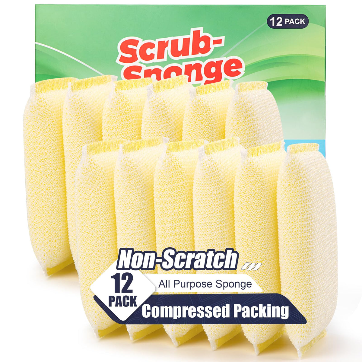 All Purpose Non Scratch Sponges (12 Count)