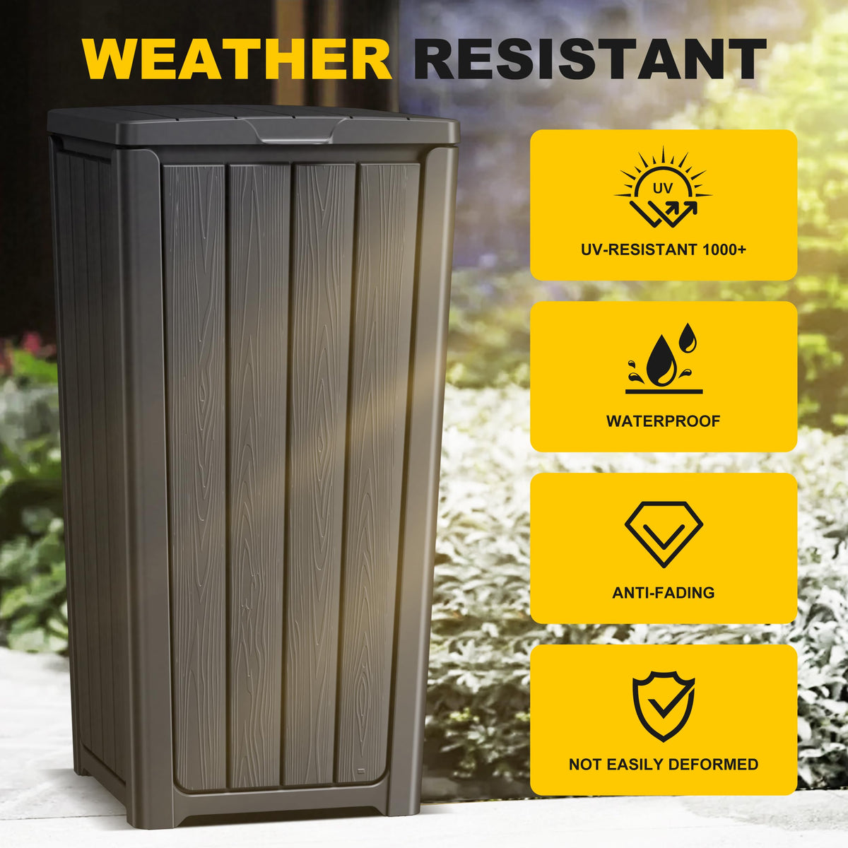 32 Gallon Outdoor Trash Can with Lid
