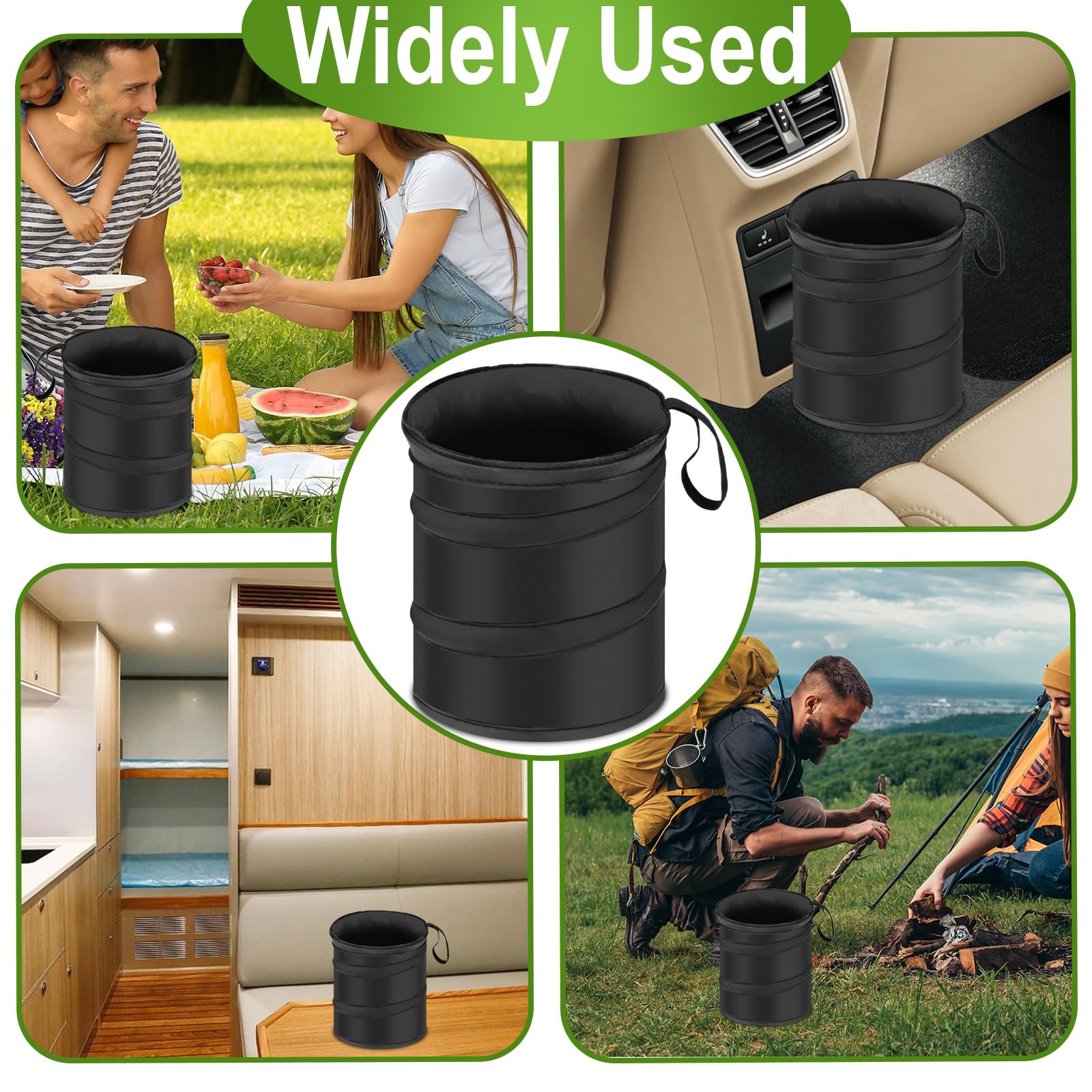 2 PCS Car Collapsible Trash Can (2 Count)