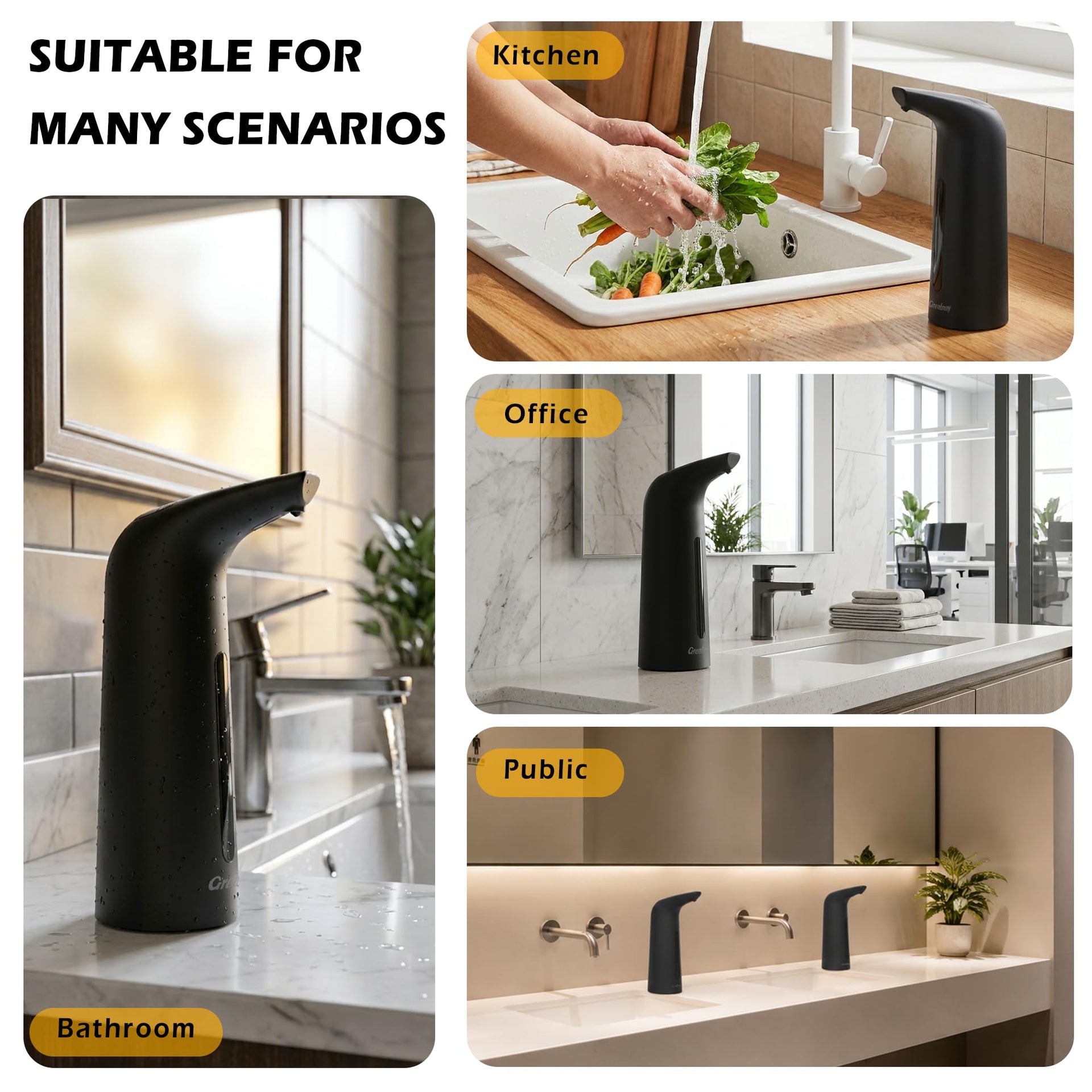 Touchless Automatic Soap Dispenser 400ml Rechargeable
