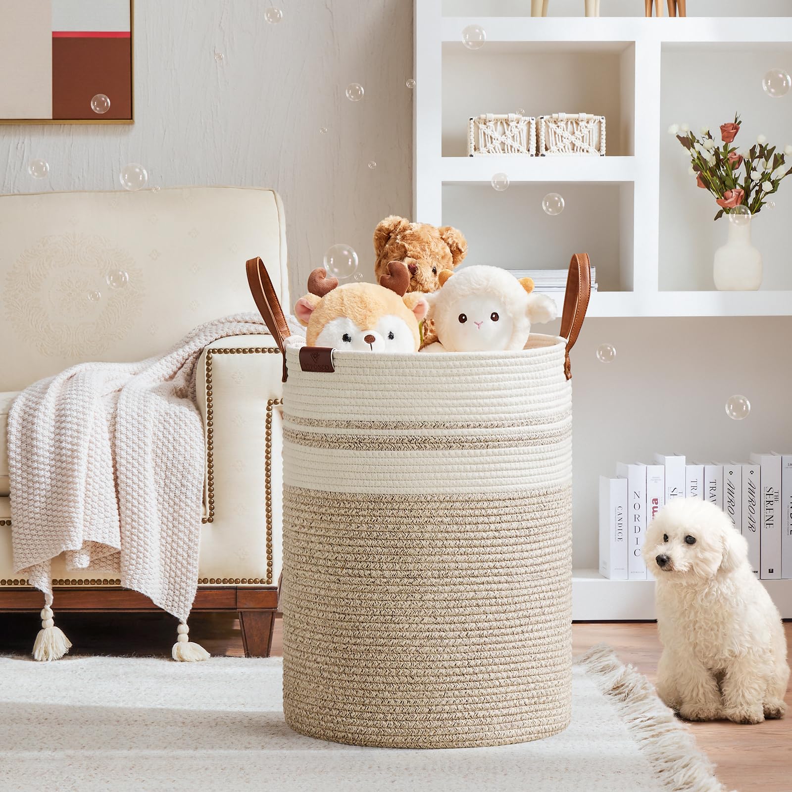 100L Tall Woven Rope Laundry Hamper (3381.4023 Fl Oz) - ModHome Supplies