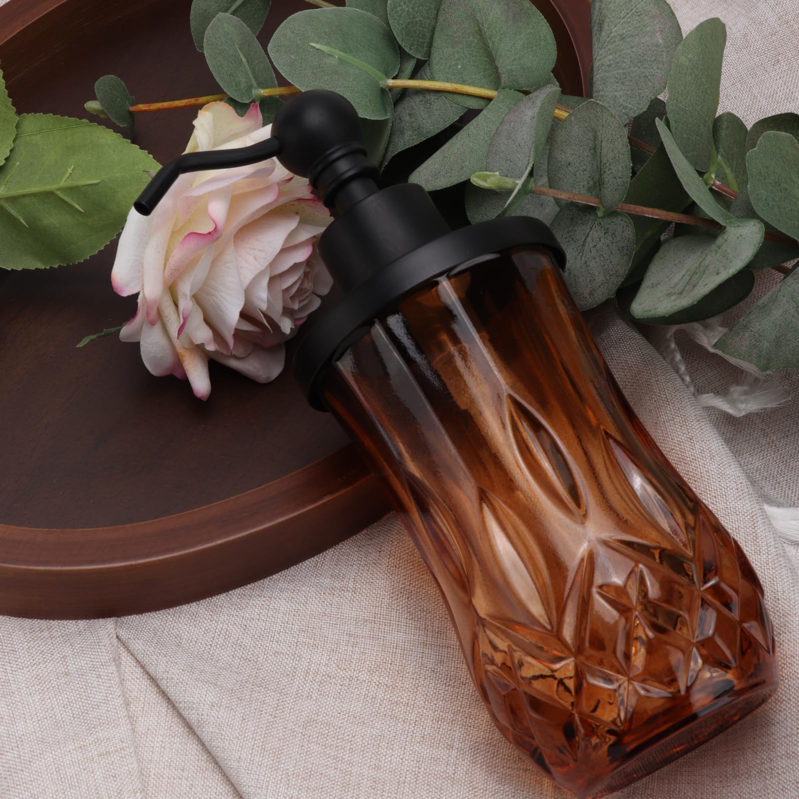 9Oz Amber Soap Dispenser