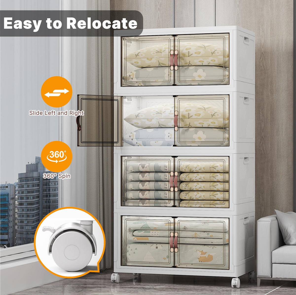 672QT Lockable Plastic Storage Bins