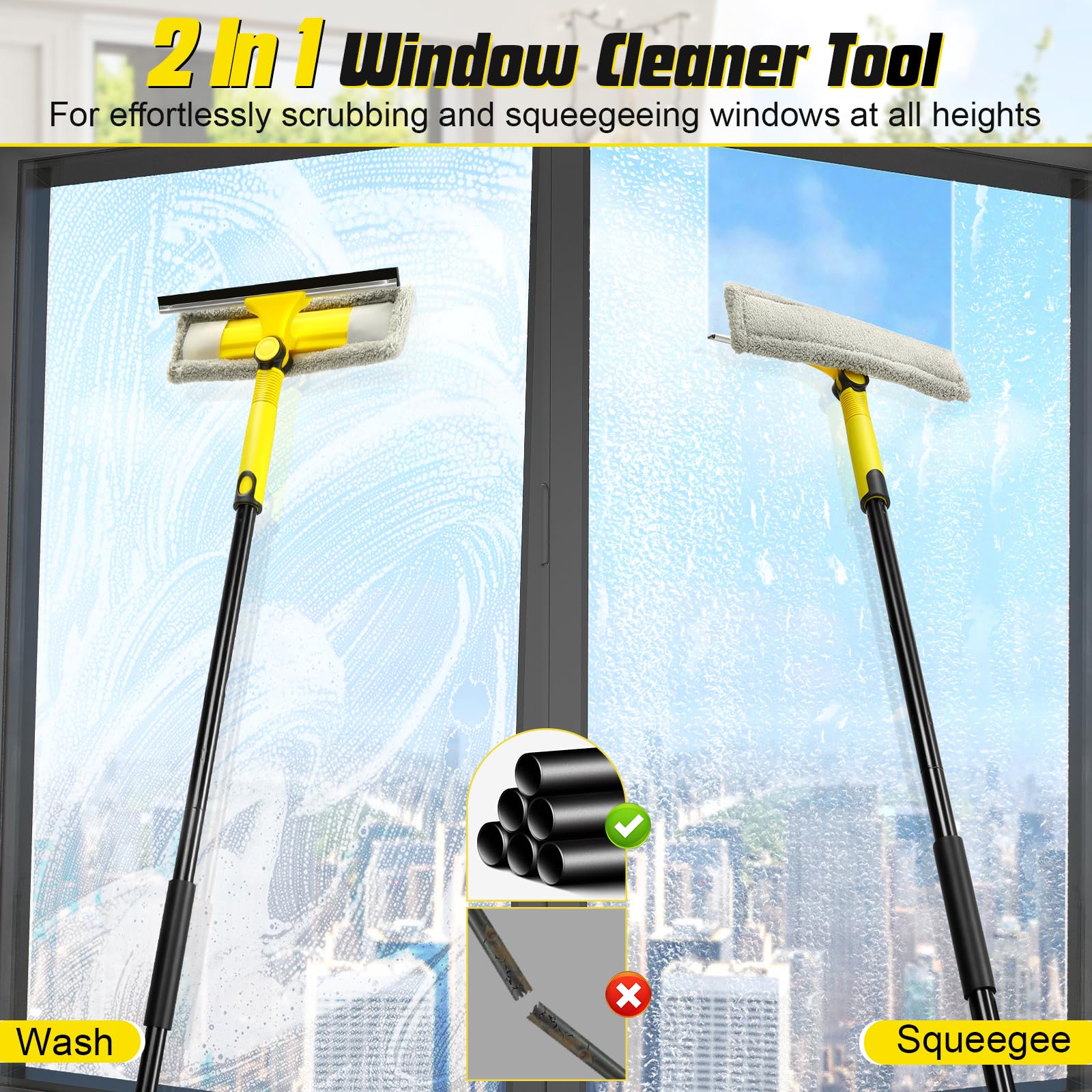 Professional Window Squeegee with 60
