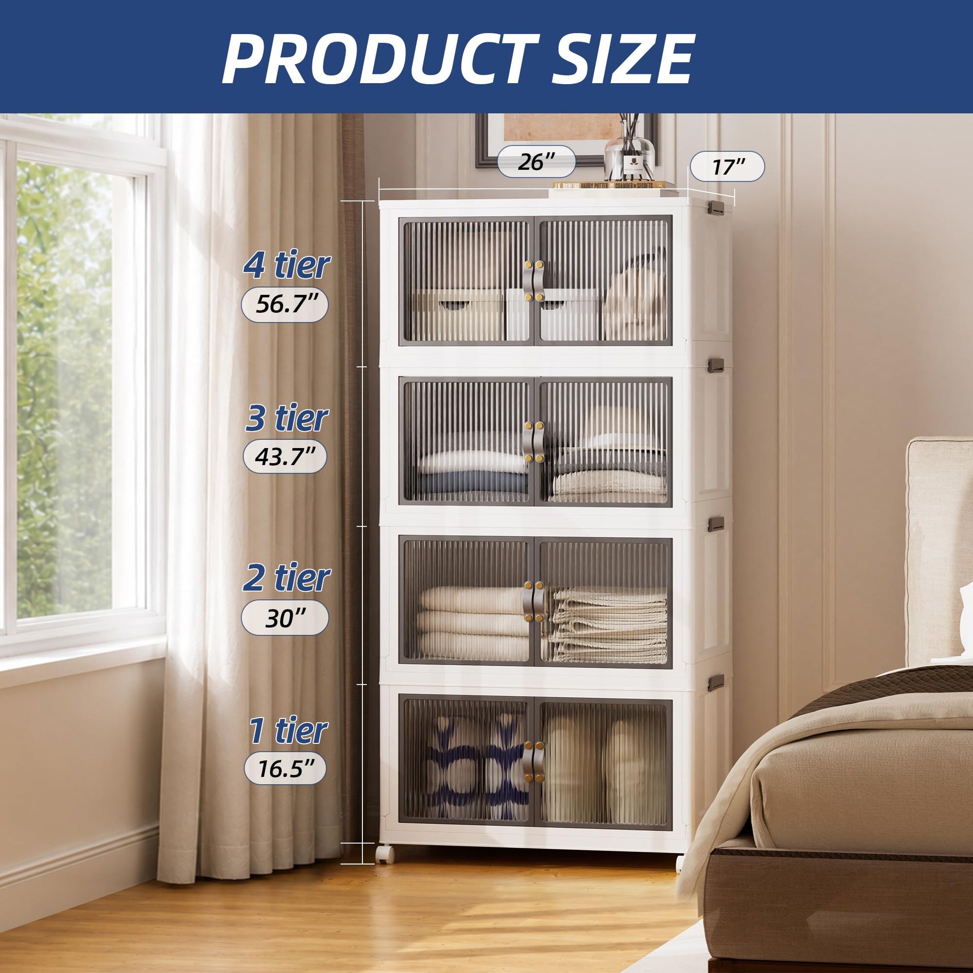464Qt Stackable Storage Bins