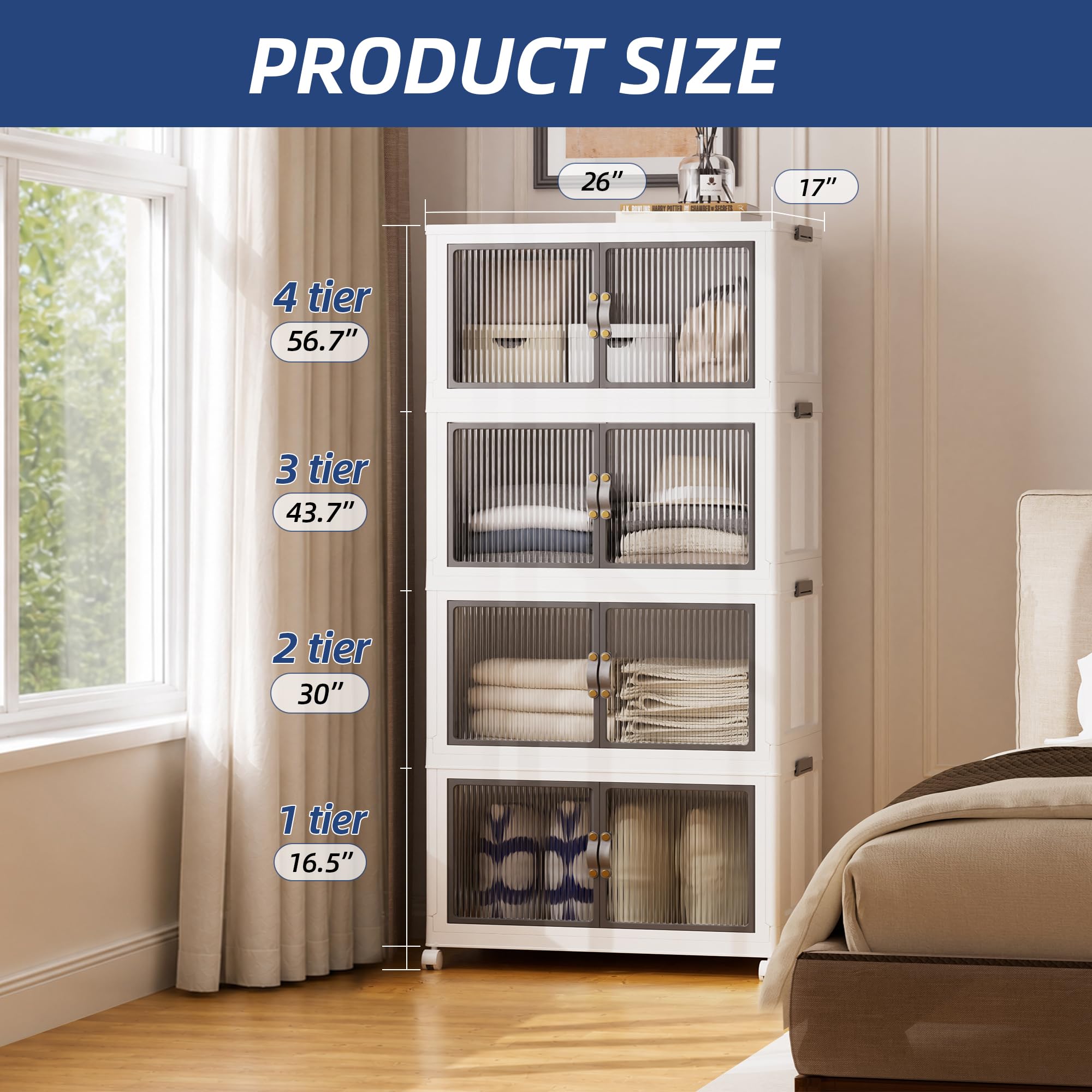 464Qt Stackable Storage Bins