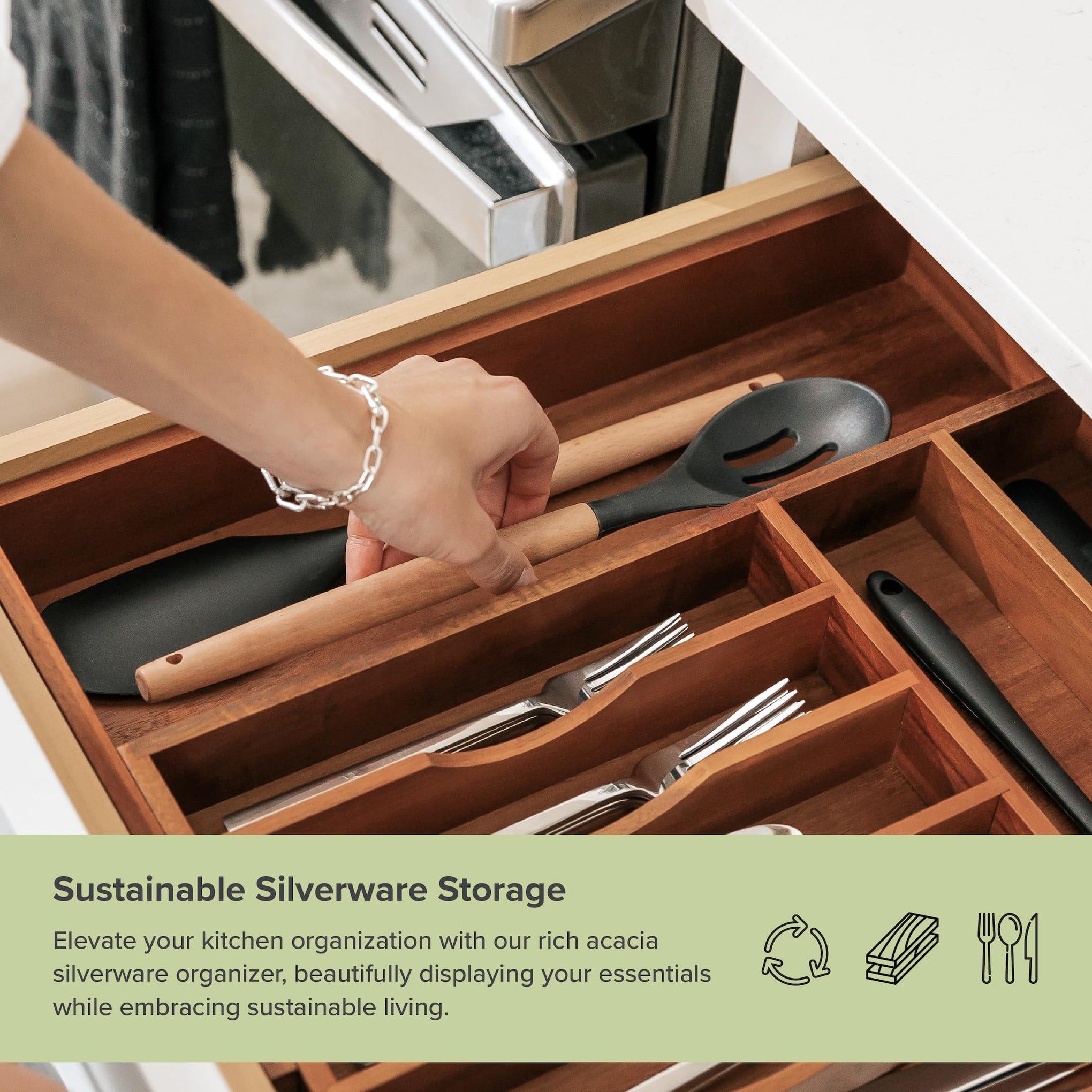 Silverware & Utensil Drawer Organizer