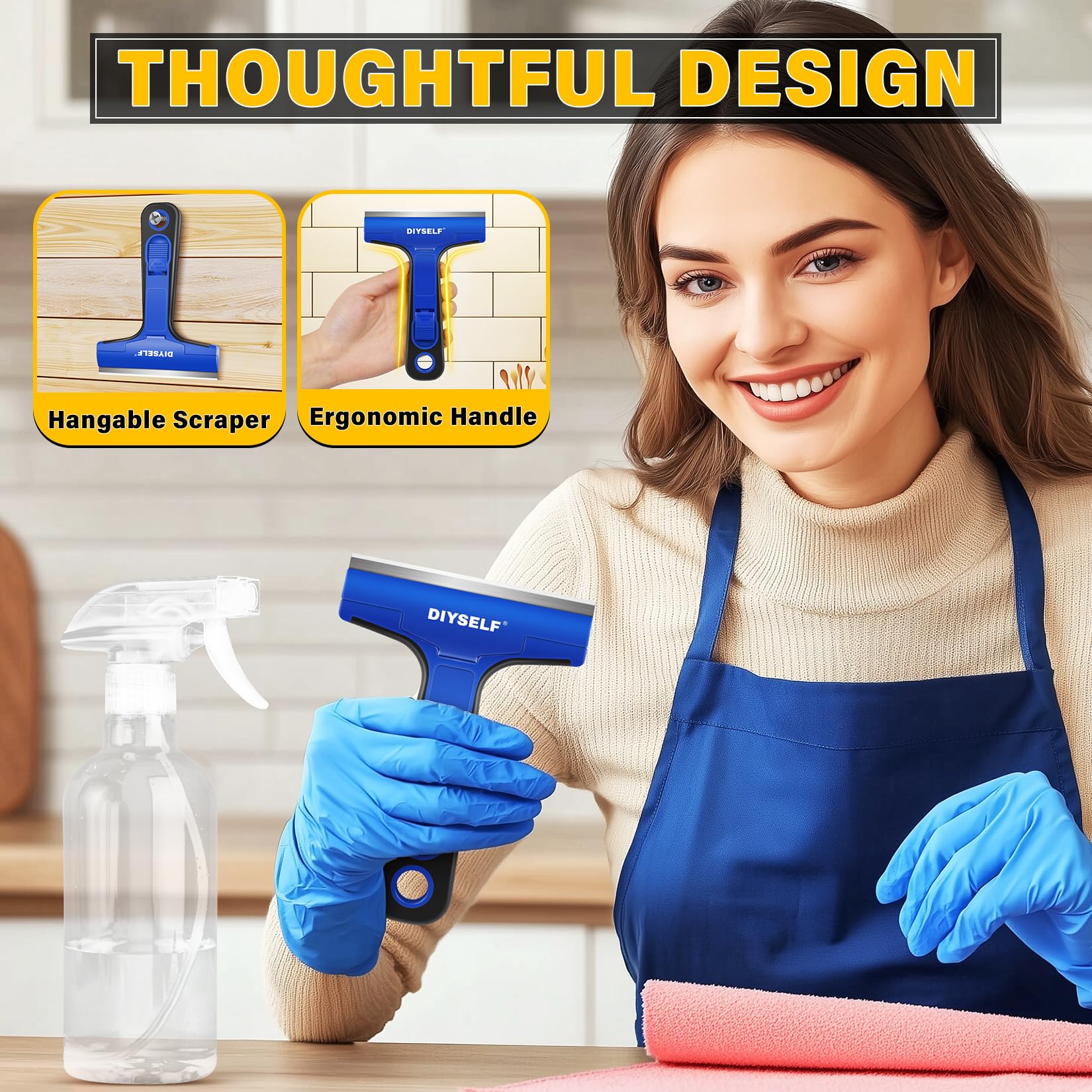 Razor Blade Scraper with 10 Extra 4" Blades