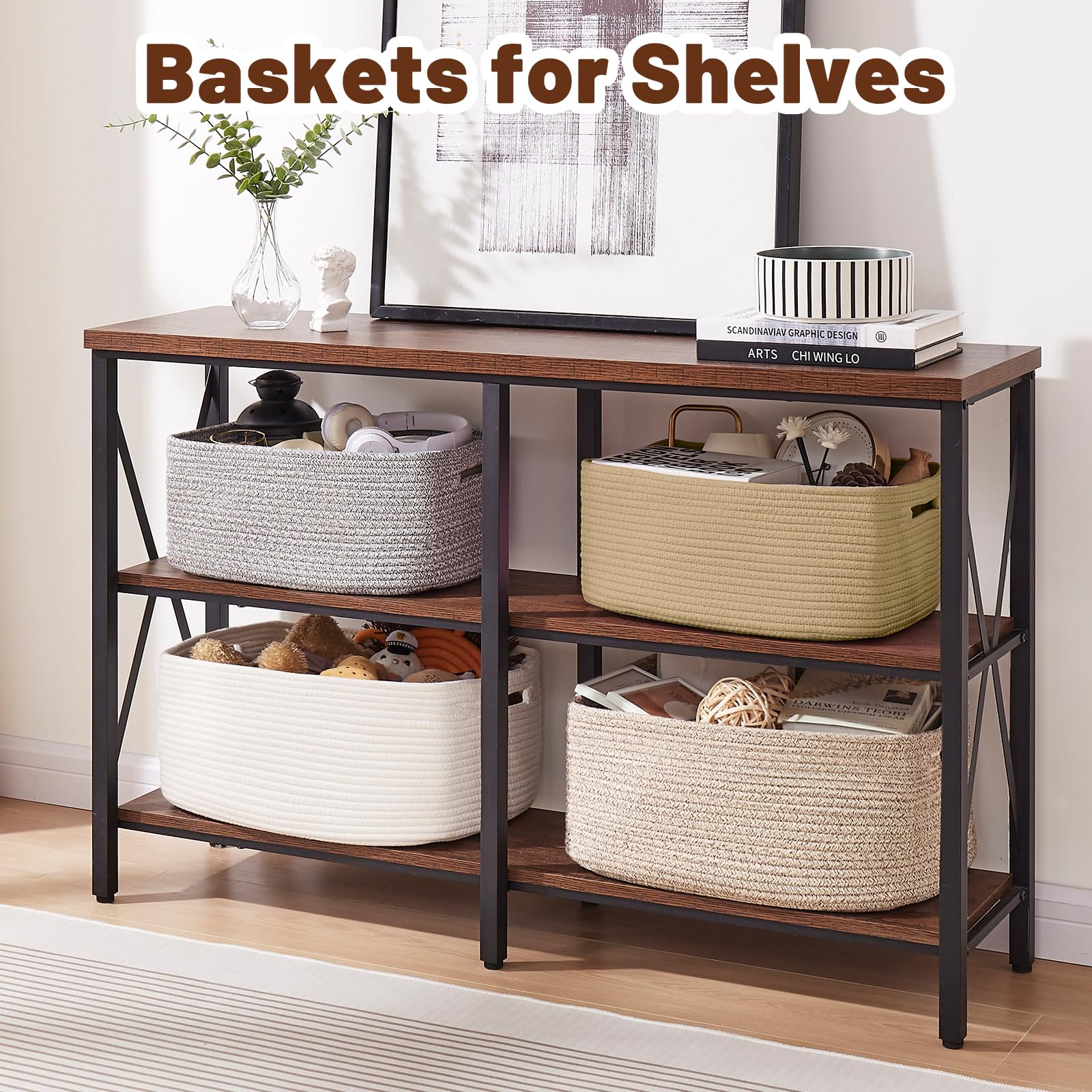 Storage Basket for Shelves (2 Count)